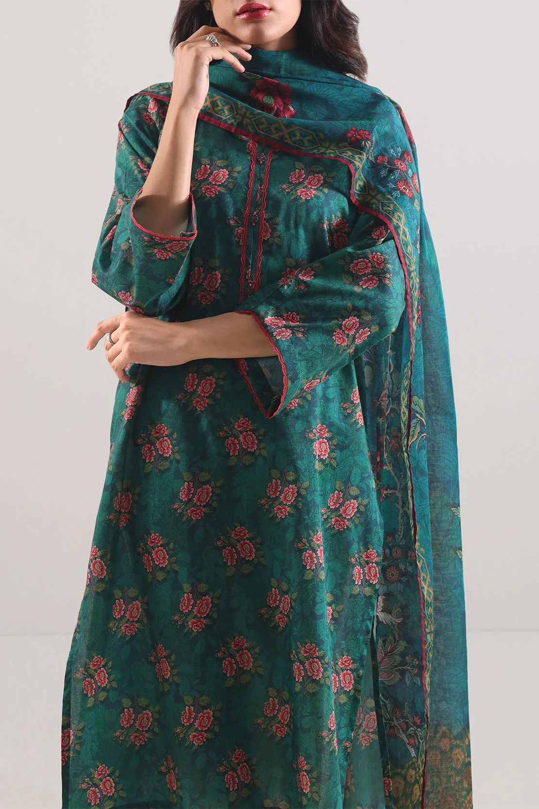 Unstitched Printed Lawn 3 Piece - Image 3