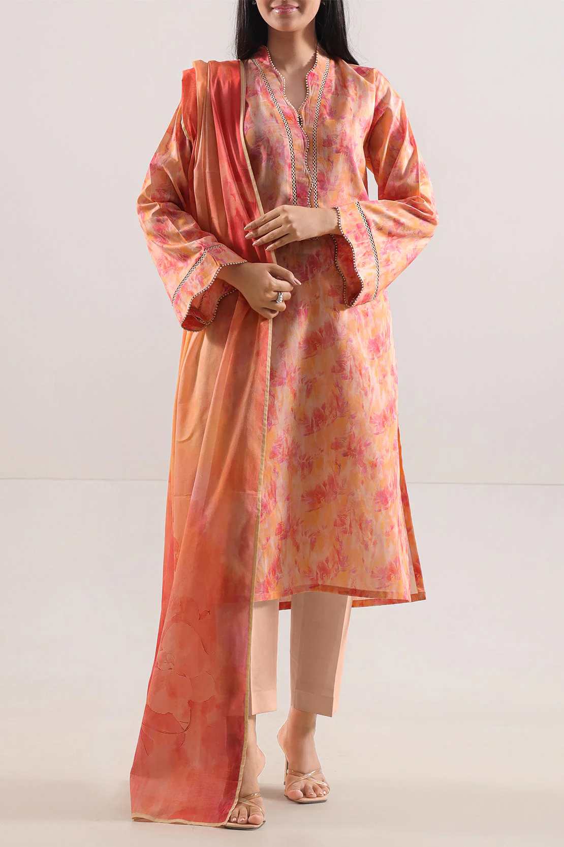 Unstitched Printed Lawn 3 Piece - Image 3