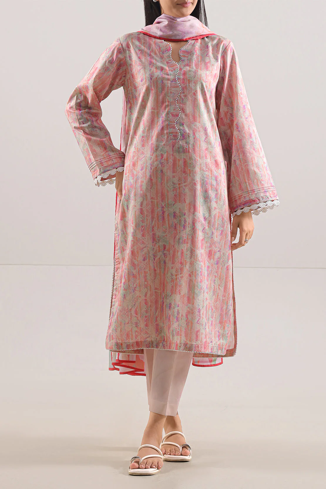 Unstitched Printed Lawn 3 Piece - Image 2