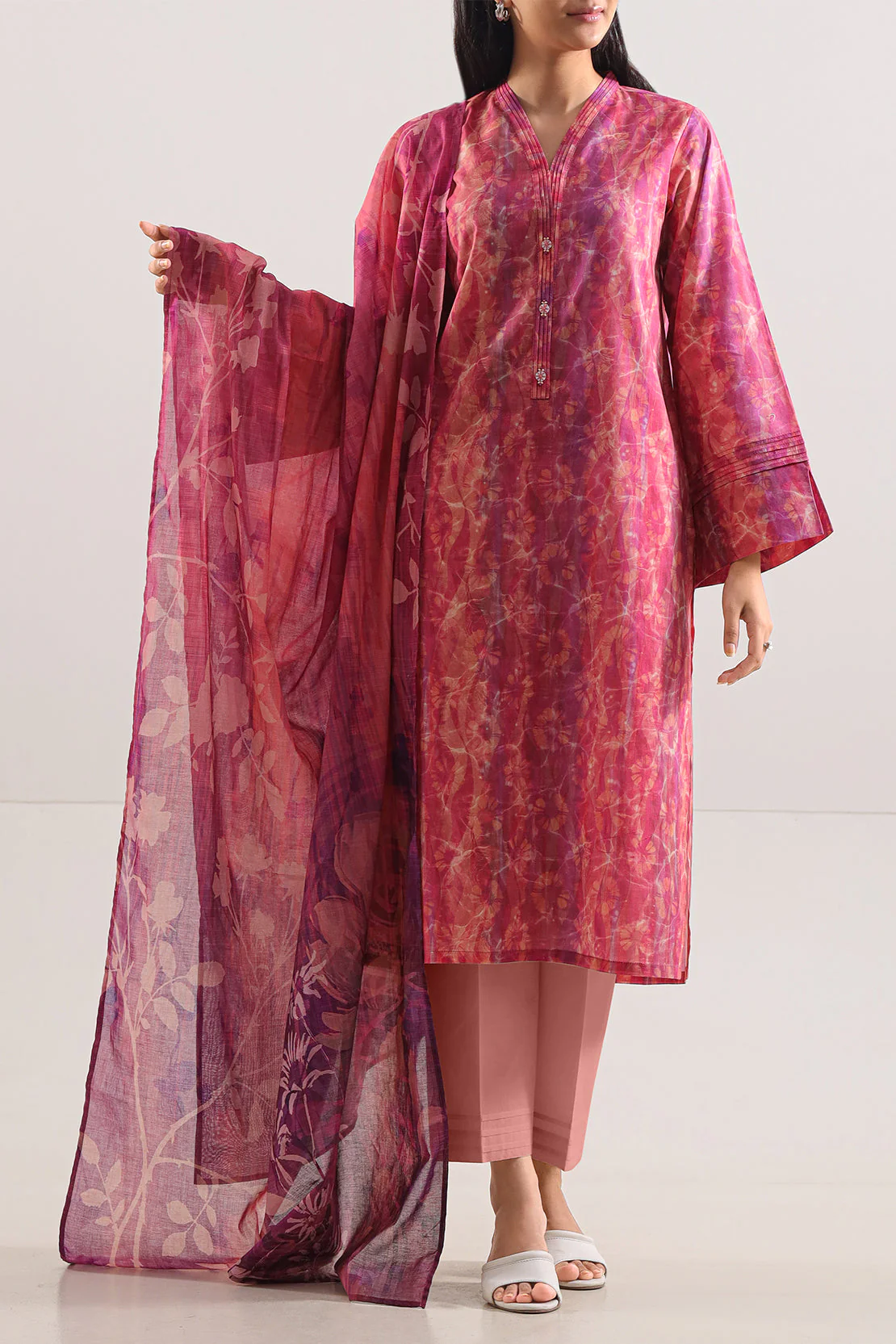 Unstitched Printed Lawn 3 Piece - Image 3