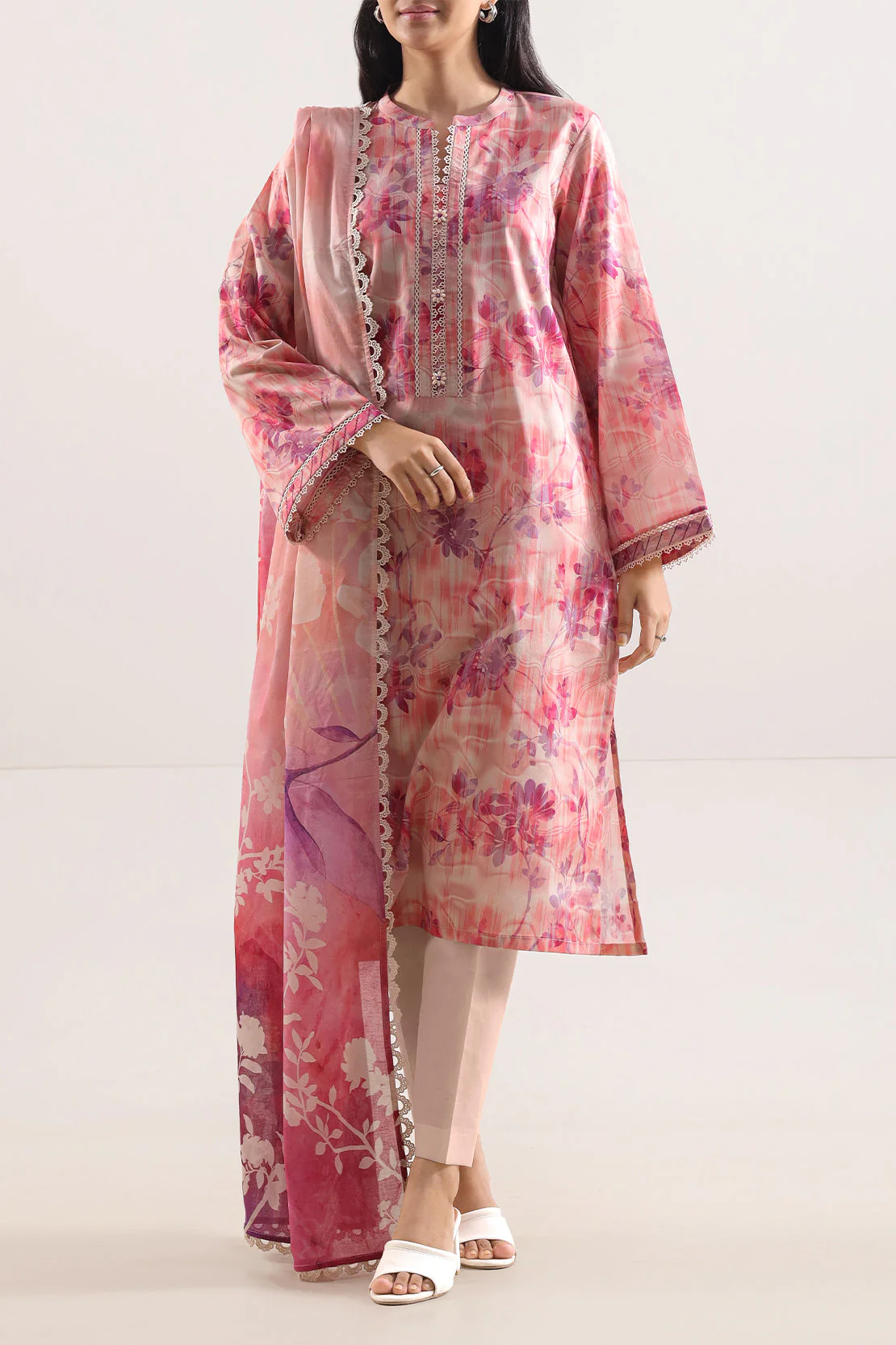 Unstitched Printed Lawn 3 Piece - Image 3
