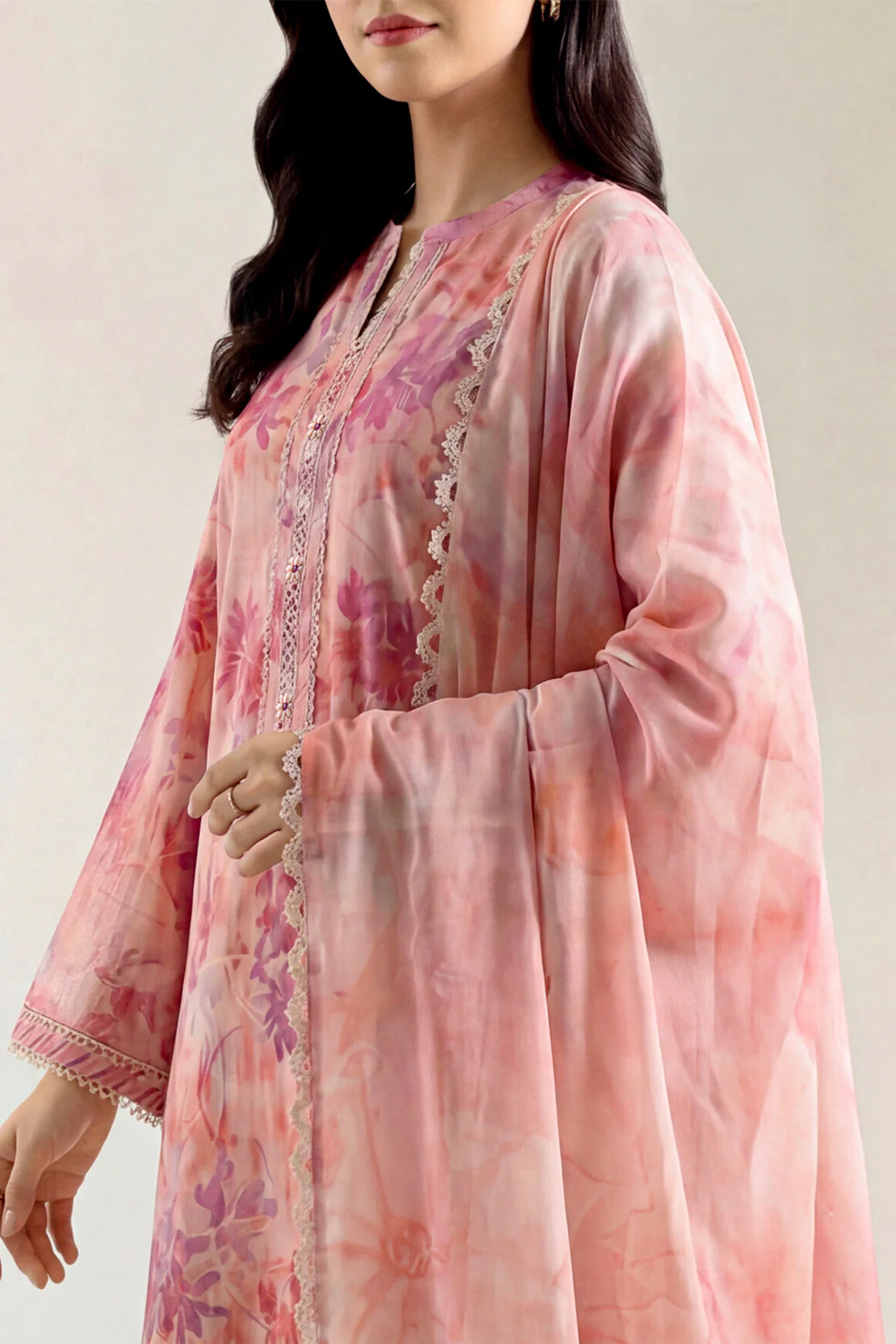 Unstitched Printed Lawn 3 Piece - Image 3