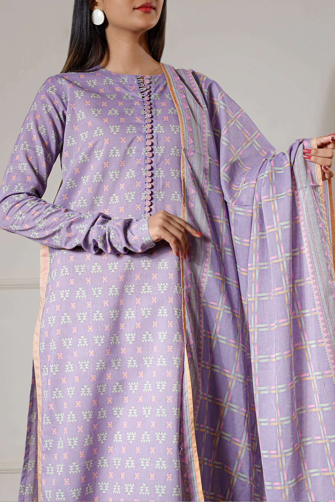 Unstitched Printed Lawn 3 Piece - Image 4