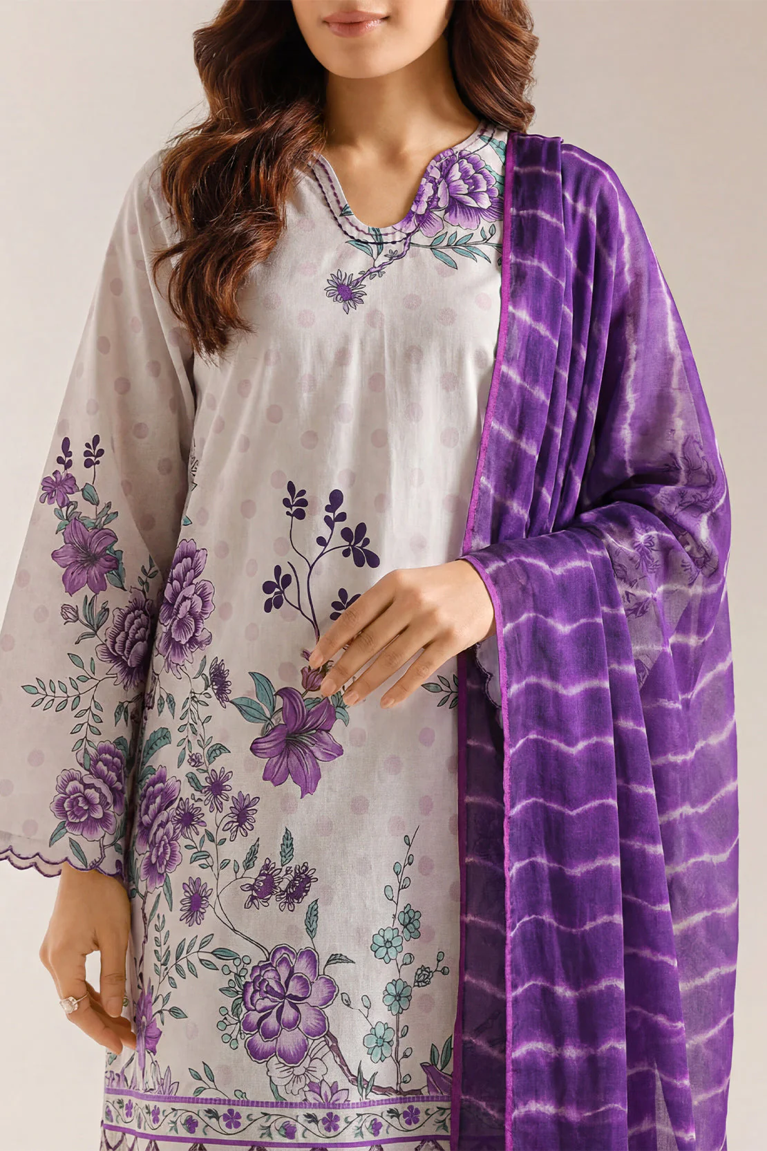 Unstitched Printed Lawn 3 Piece - Image 2