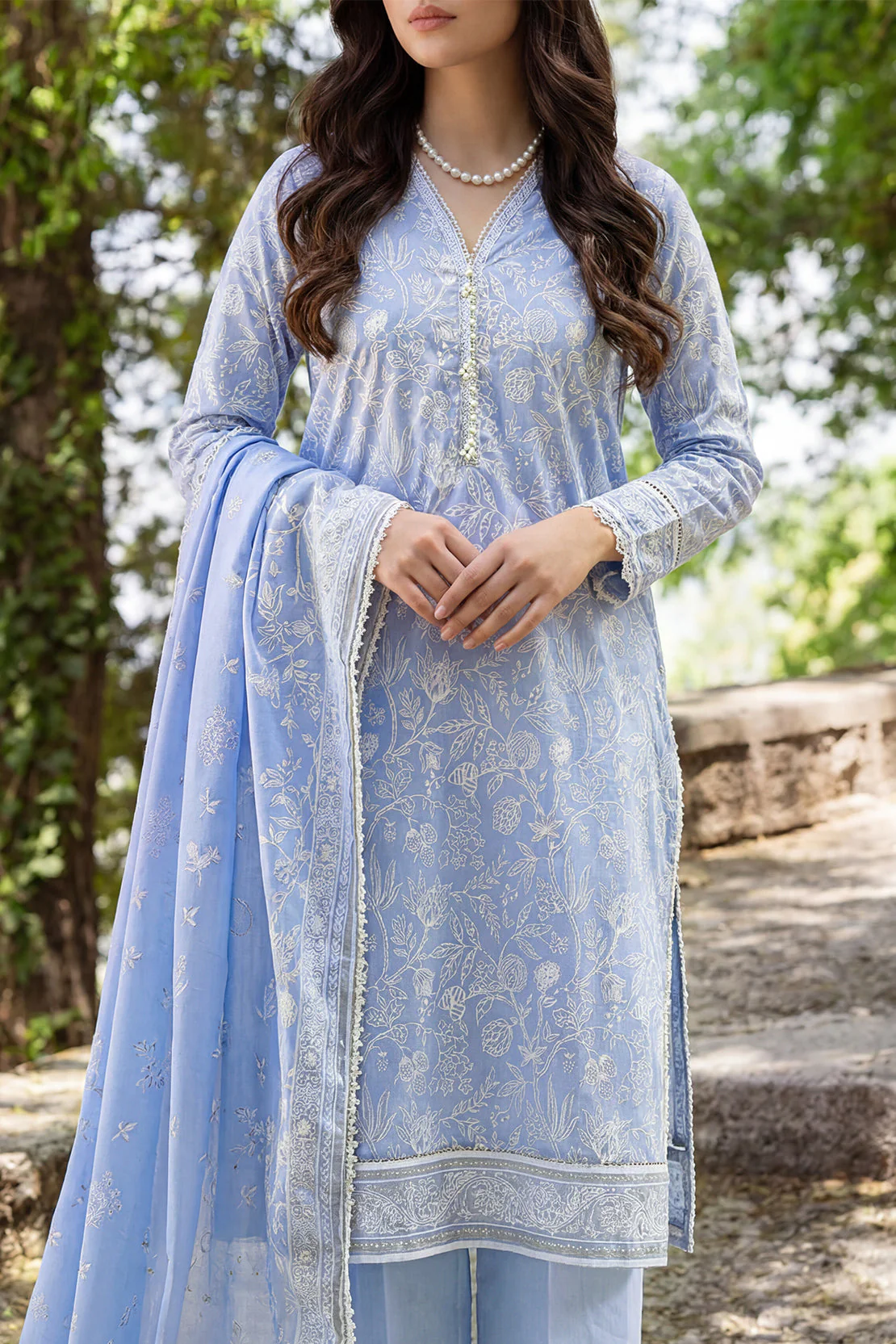 Unstitched Printed Lawn 3 Piece - Image 2