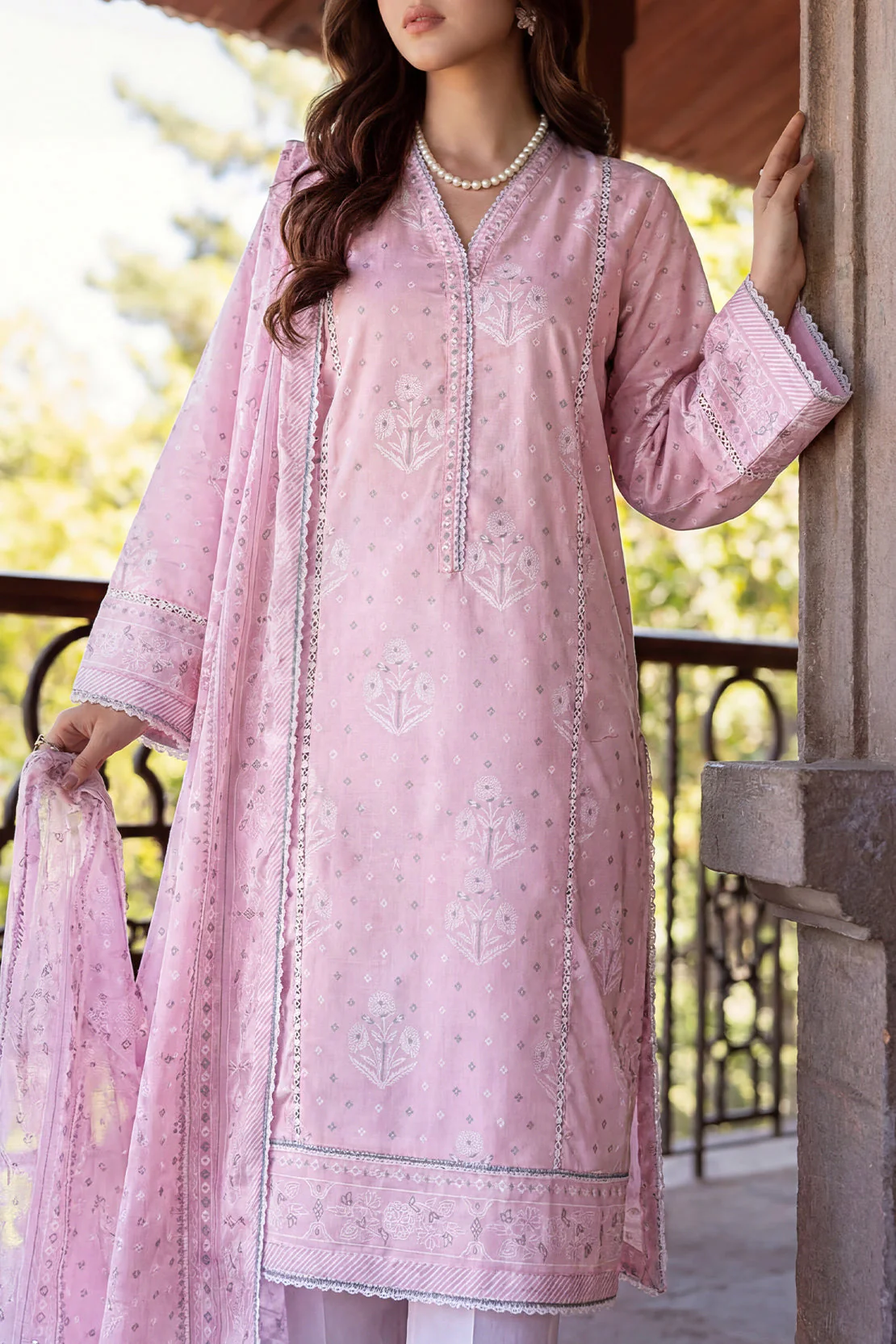 Unstitched Printed Lawn 3 Piece - Image 2