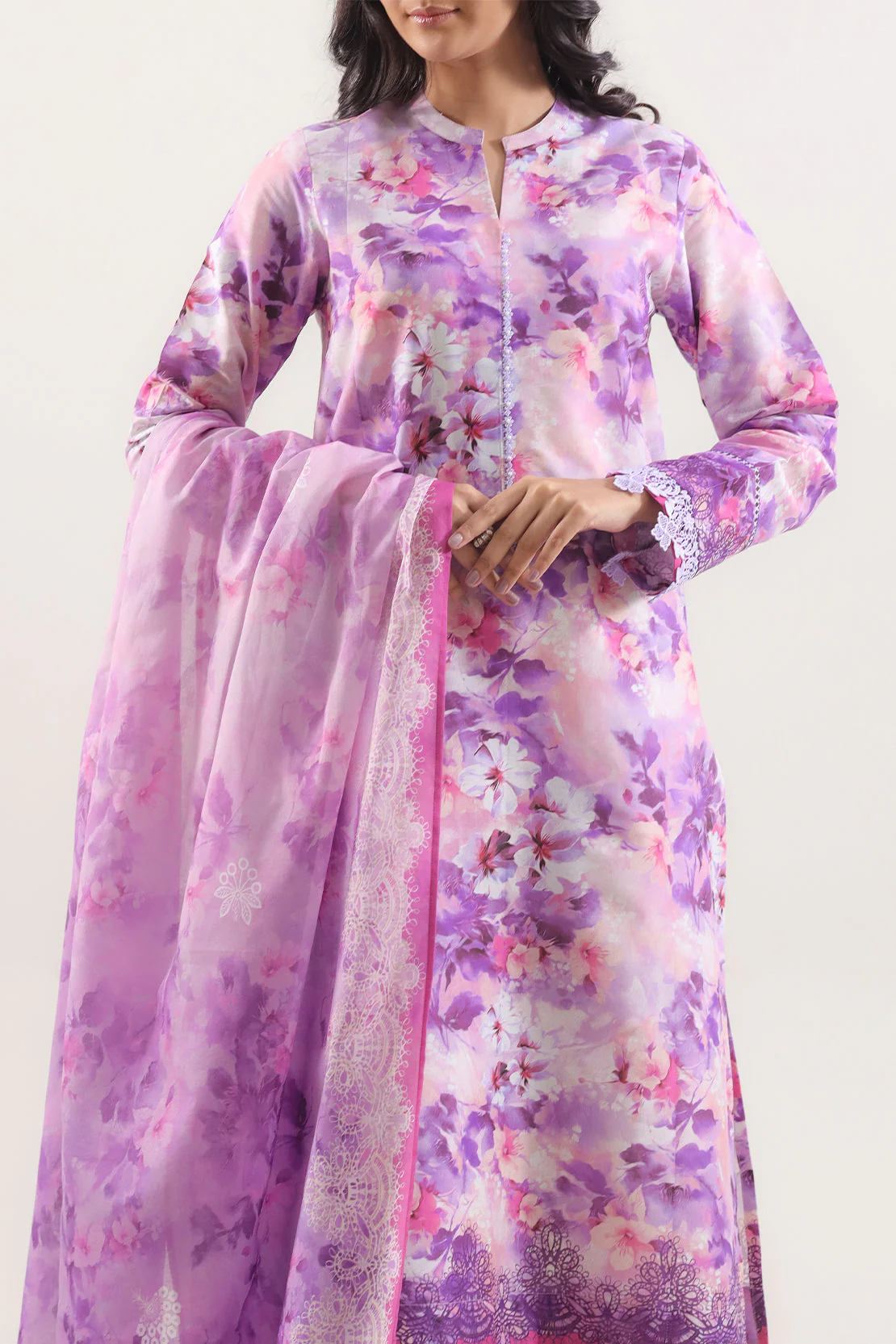 Unstitched Printed Lawn 3 Piece - Image 2