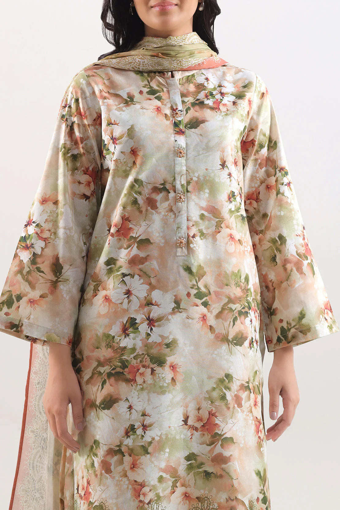 Unstitched Printed Lawn 3 Piece - Image 2