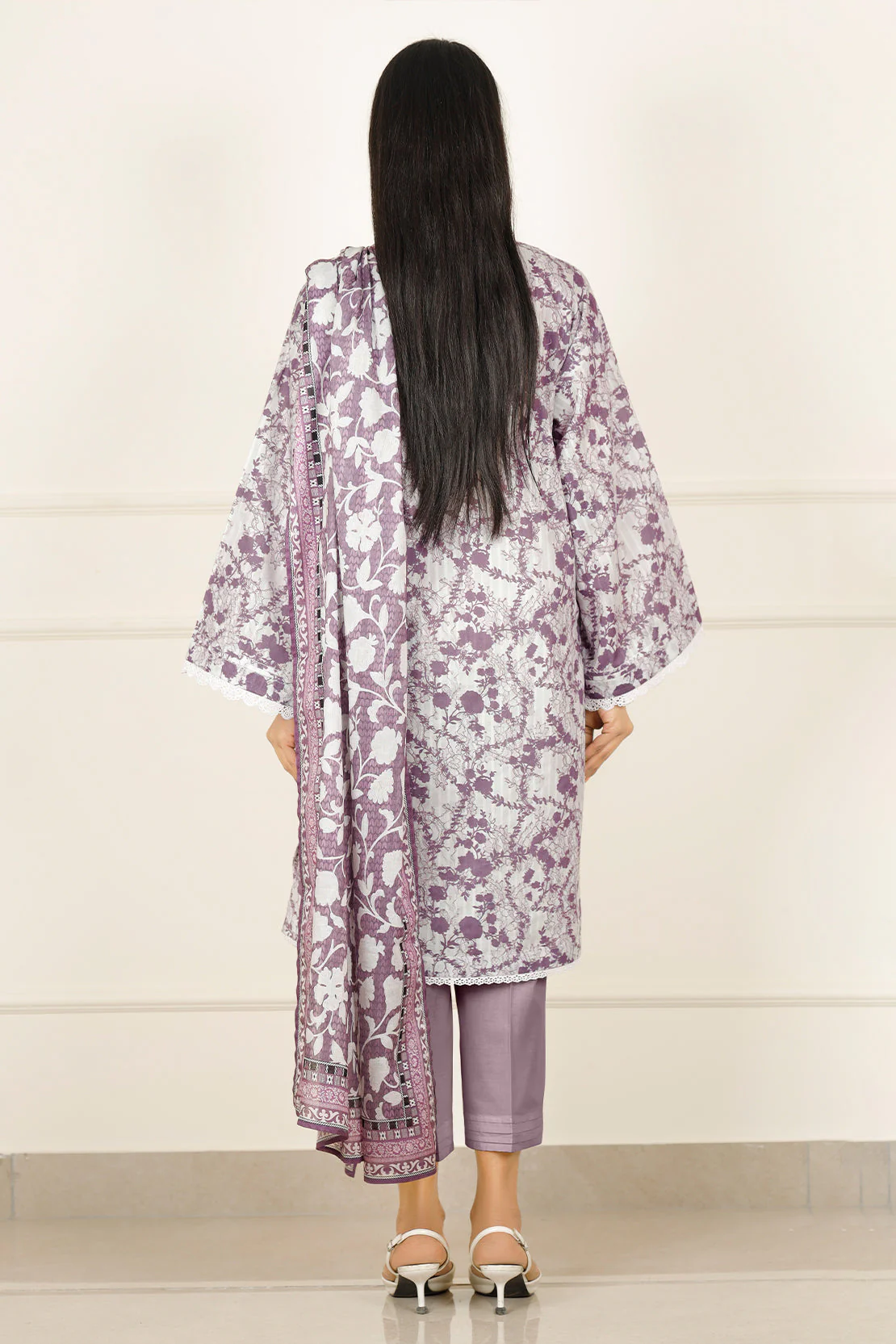 Unstitched Printed Lawn 3 Piece - Image 2