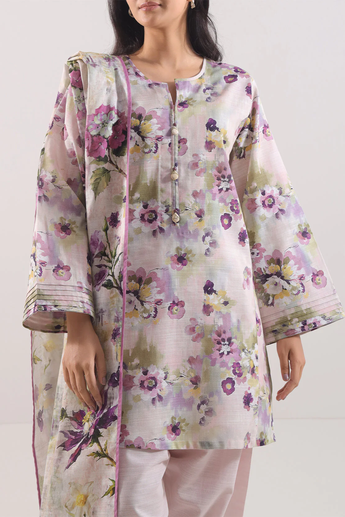 Unstitched Printed Lawn 3 Piece - Image 2