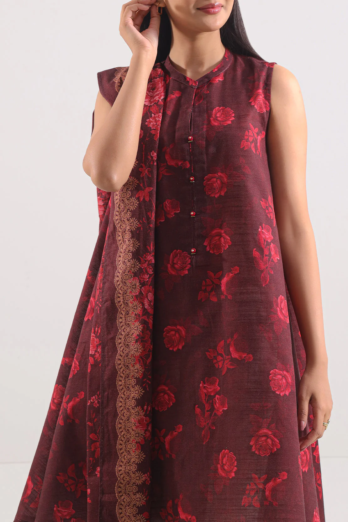 Unstitched Printed Lawn 3 Piece - Image 2