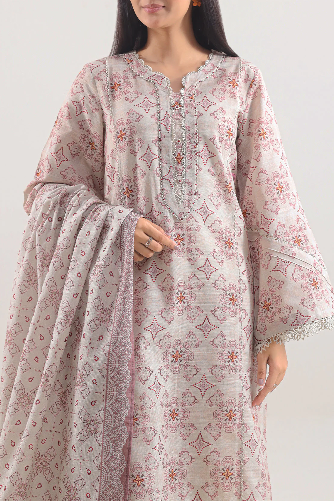 Unstitched Printed Lawn 3 Piece - Image 2
