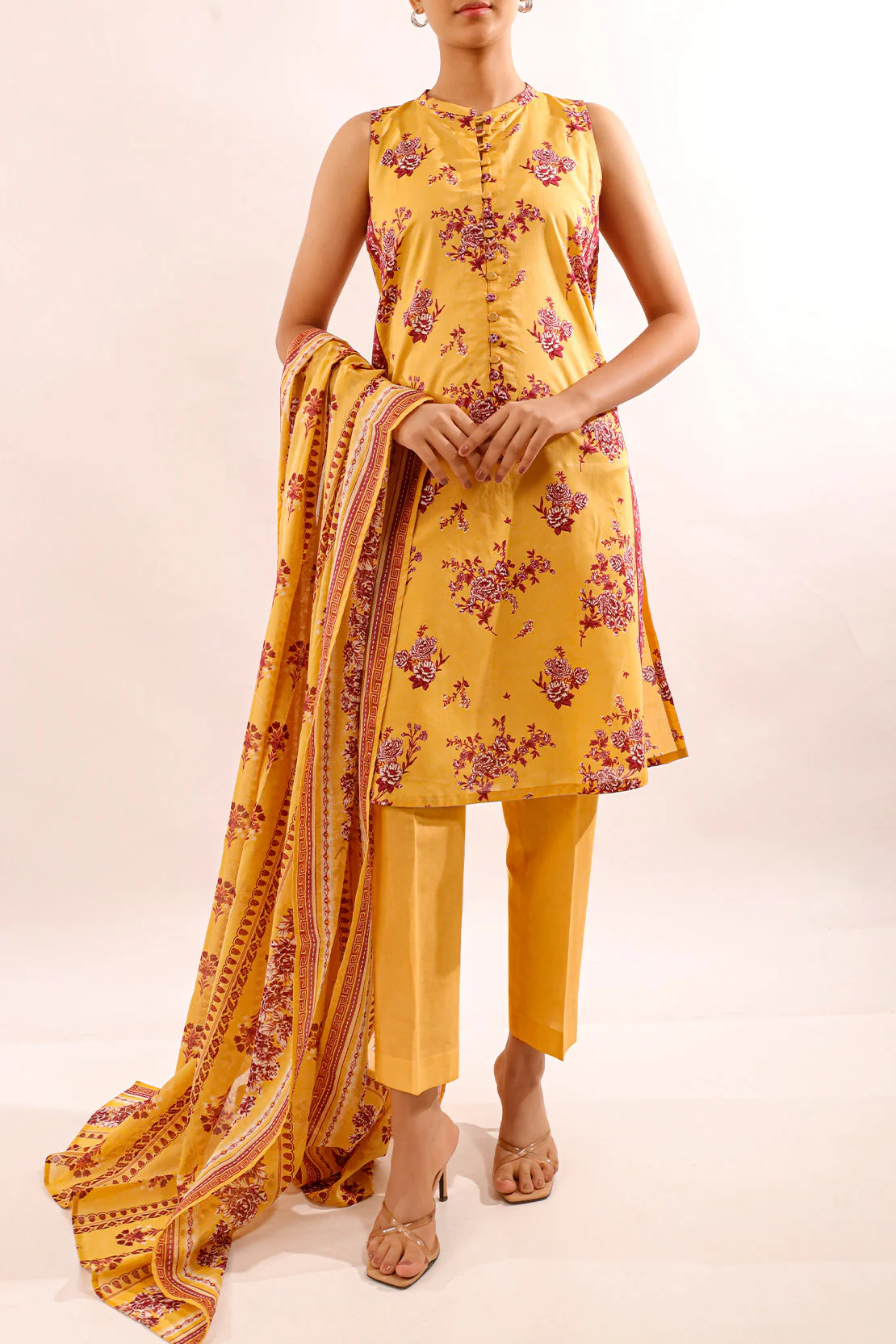 Unstitched Printed Lawn 3 Piece - Image 2