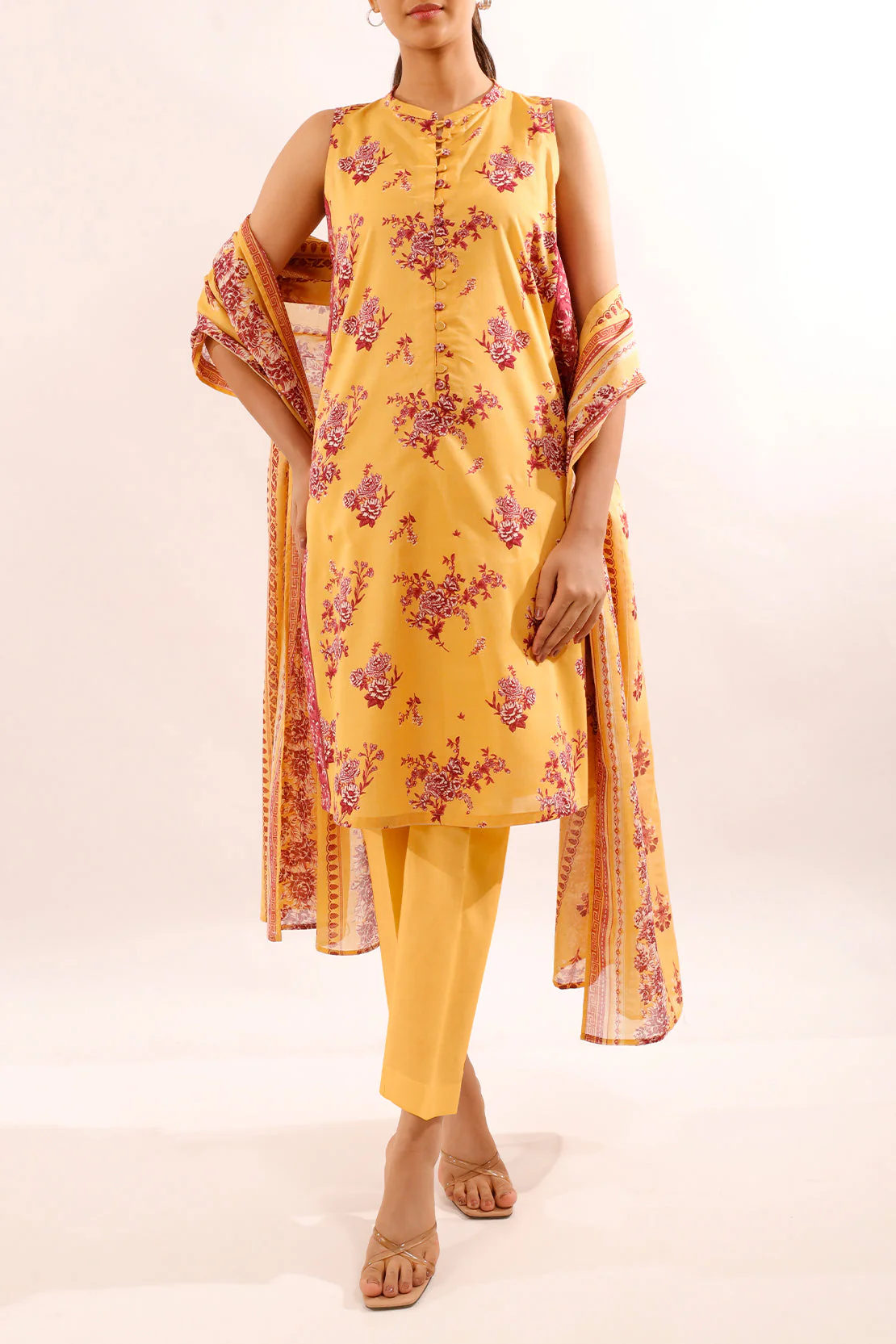 Unstitched Printed Lawn 3 Piece - Image 3