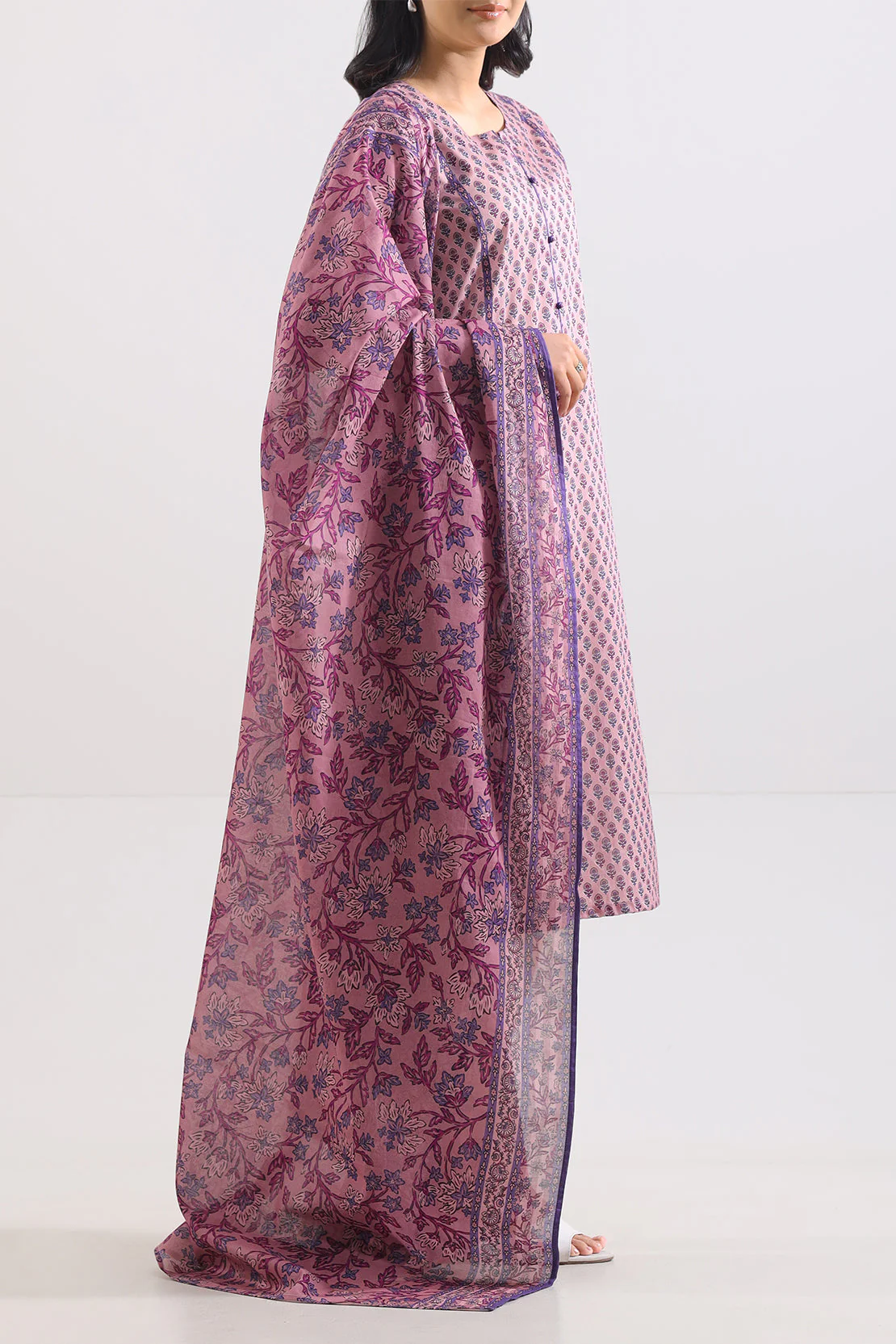 Unstitched Printed Lawn 3 Piece - Image 2