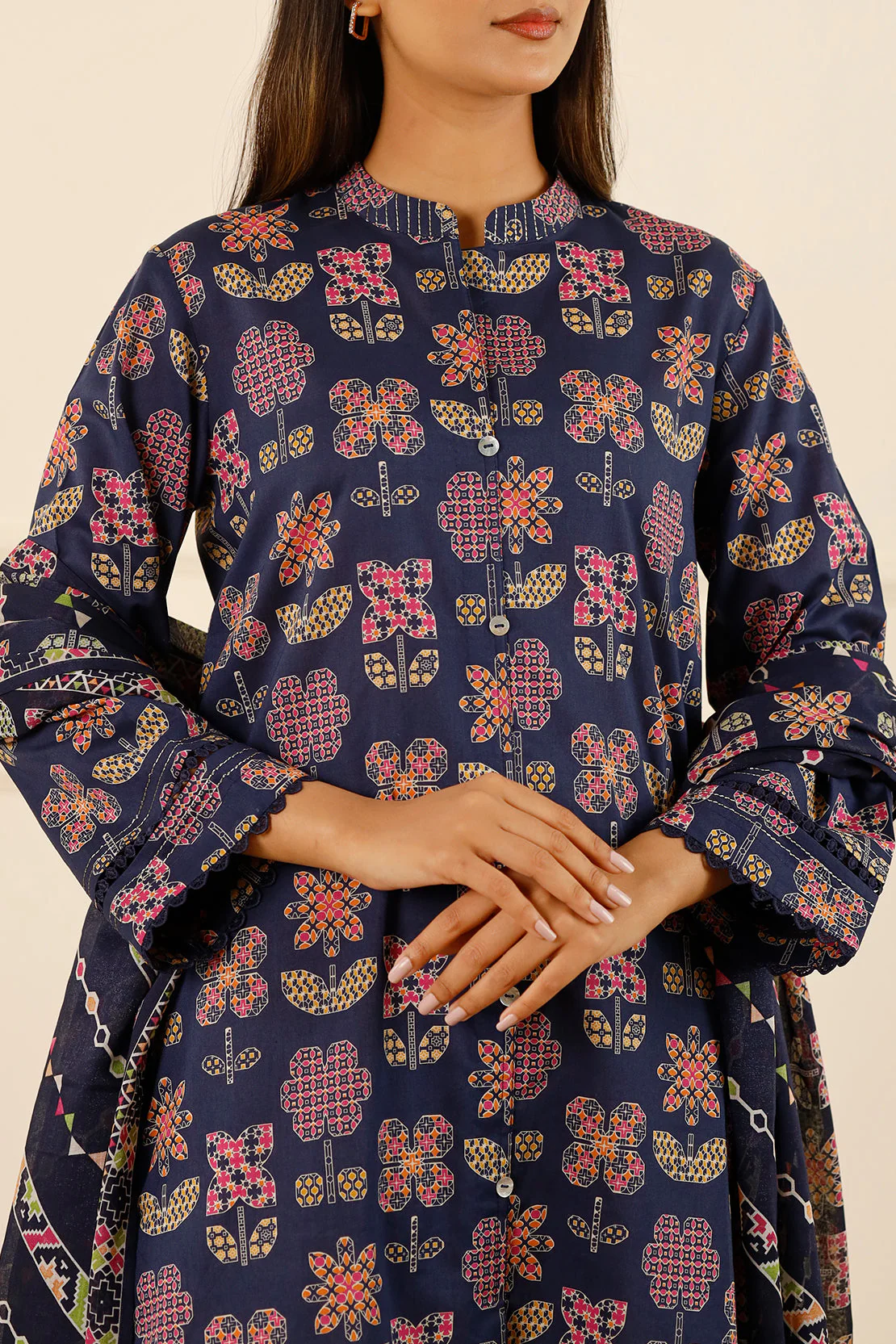 Unstitched Printed Lawn 3 Piece - Image 6