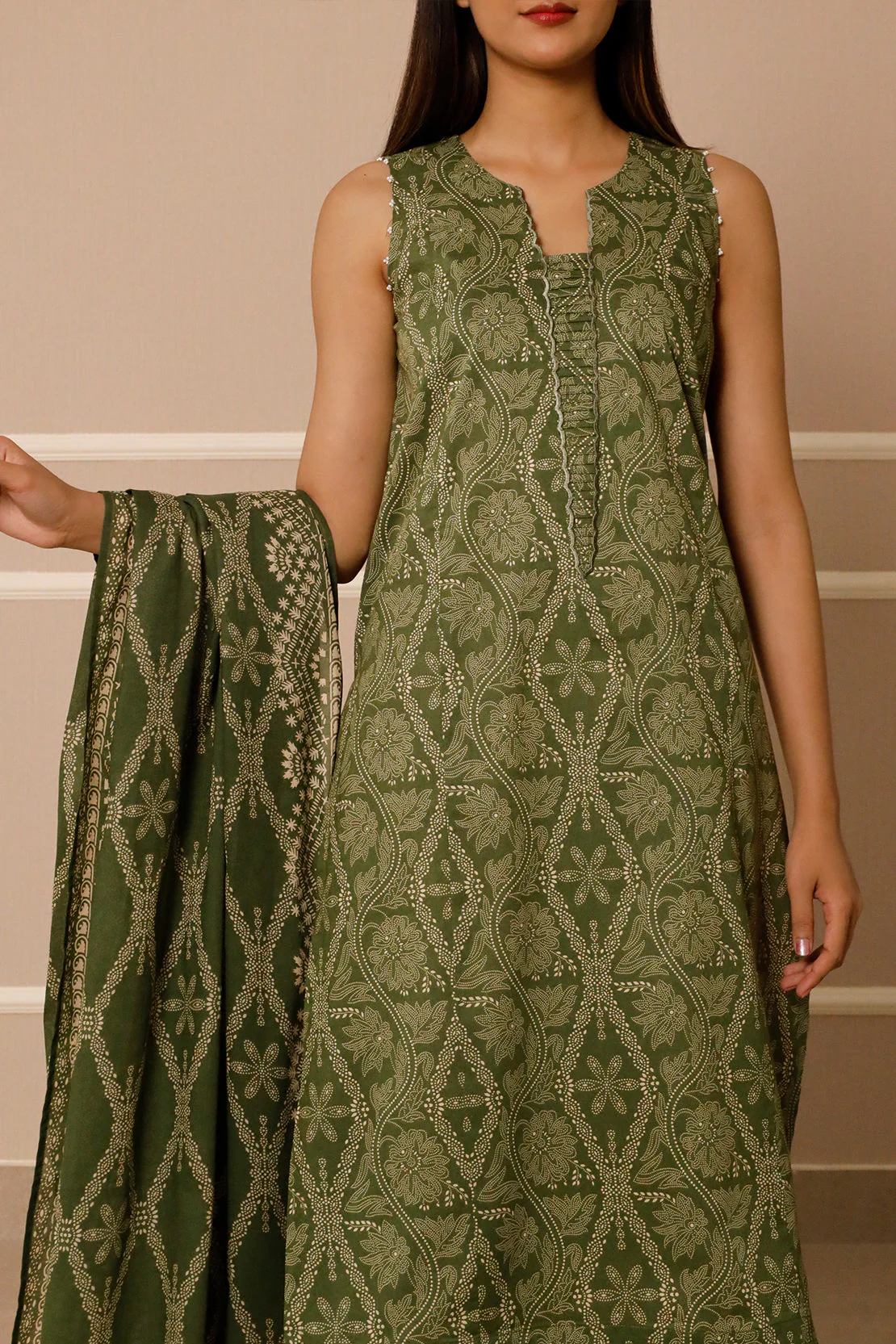 Unstitched Printed Lawn 3 Piece - Image 4