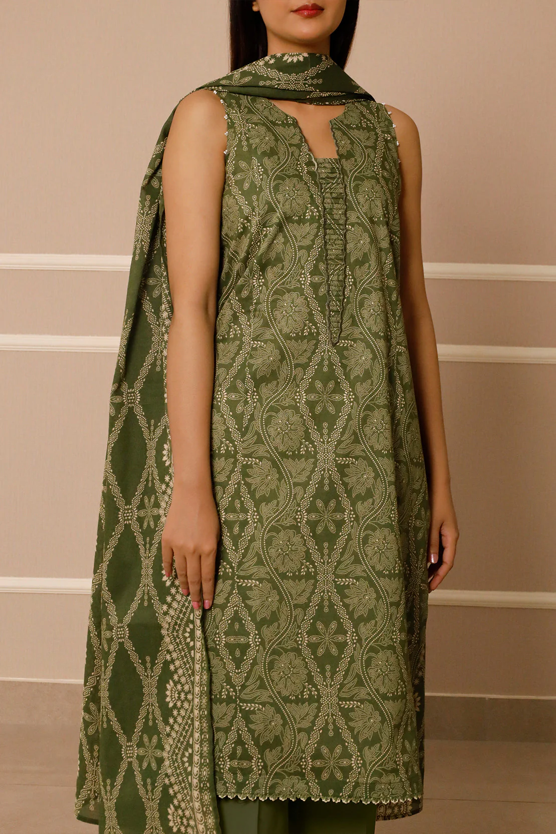 Unstitched Printed Lawn 3 Piece - Image 5