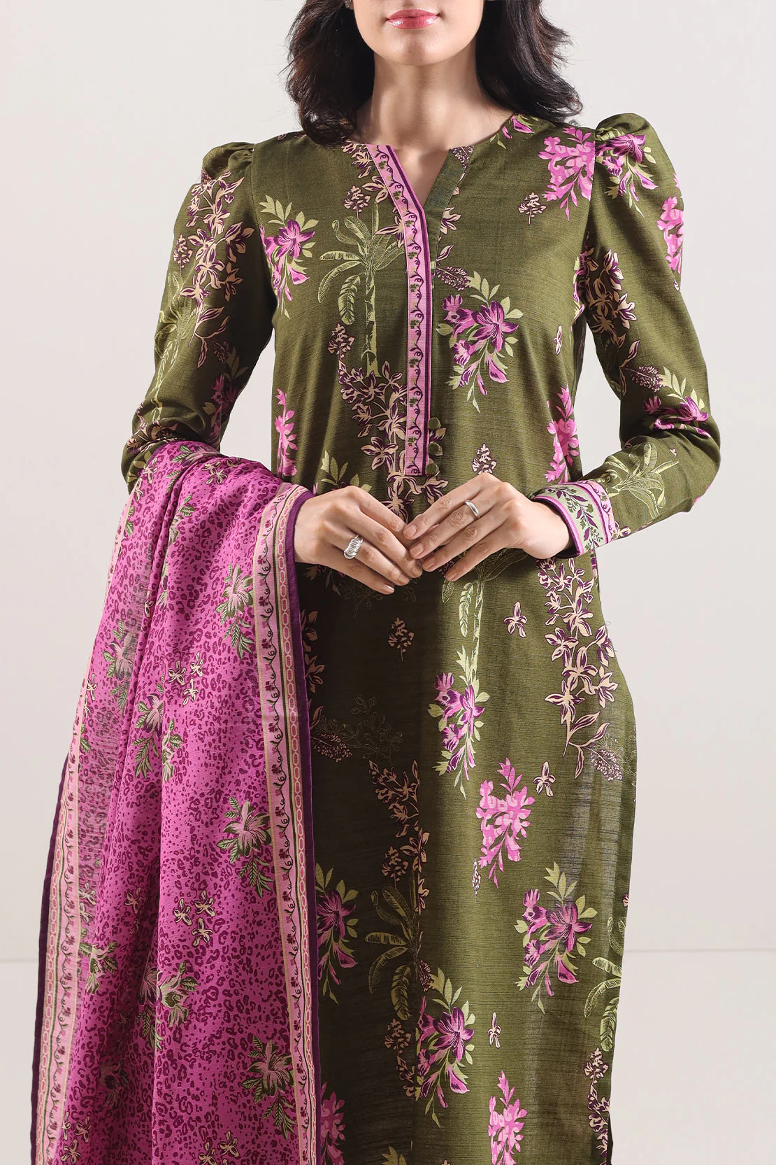 Unstitched Printed Lawn 3 Piece - Image 3