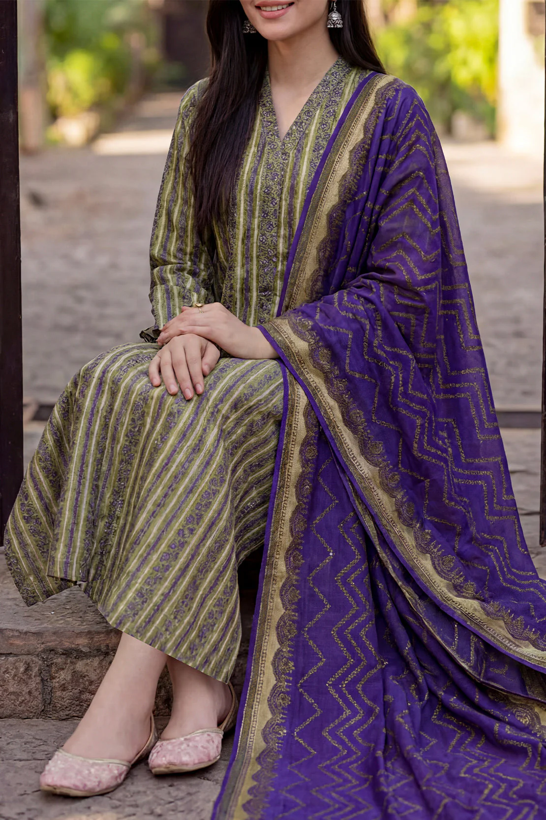 Unstitched Printed Lawn 3 Piece