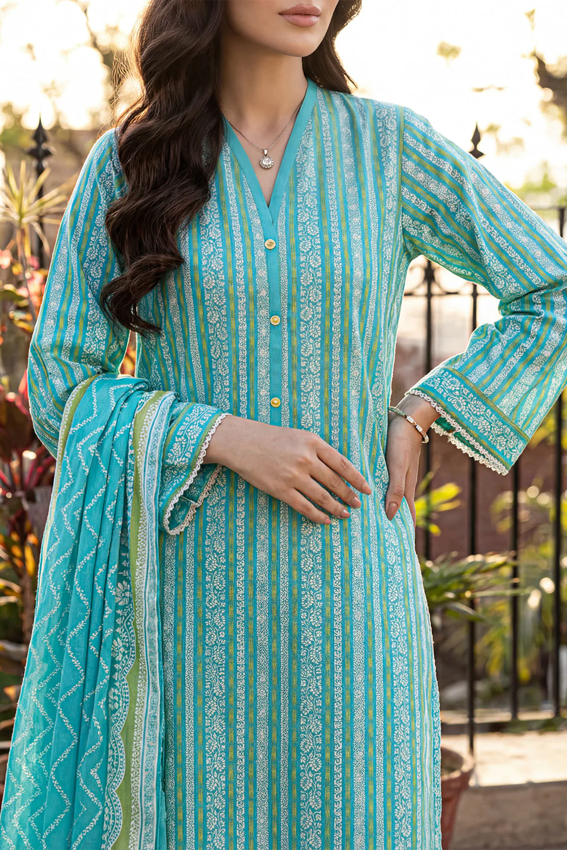 Unstitched Printed Lawn 3 Piece - Image 2