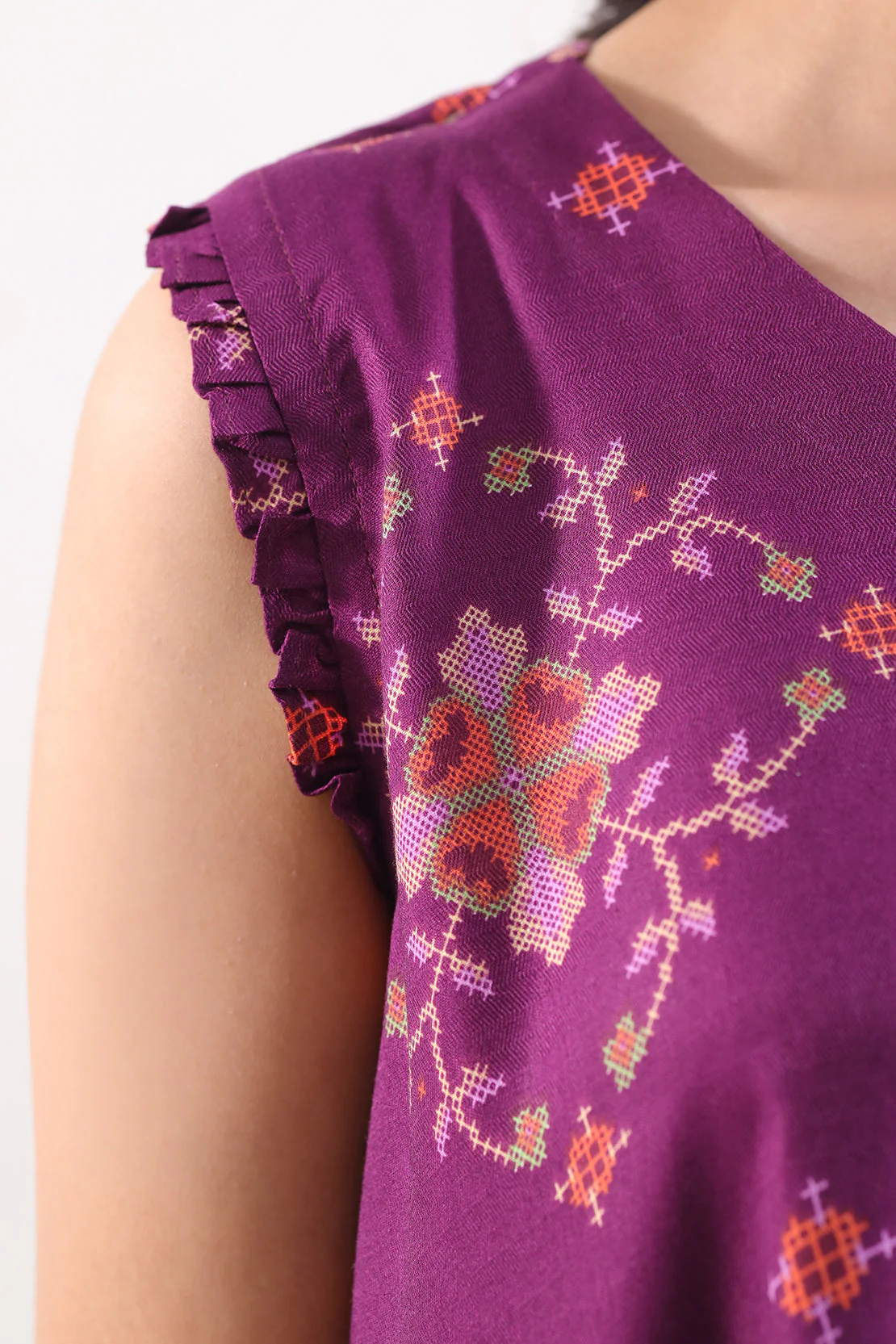 Unstitched Printed Lawn 3 Piece - Image 5