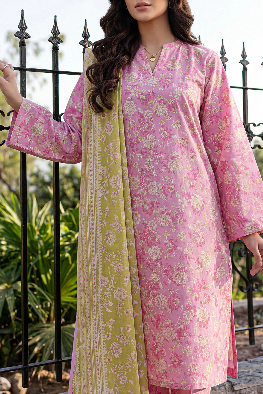 Unstitched Printed Lawn 3 Piece - Image 2