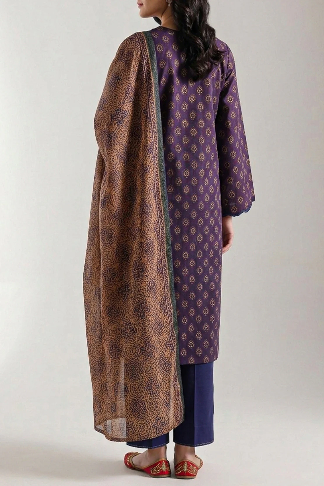 Unstitched Printed Lawn 3 Piece - Image 4