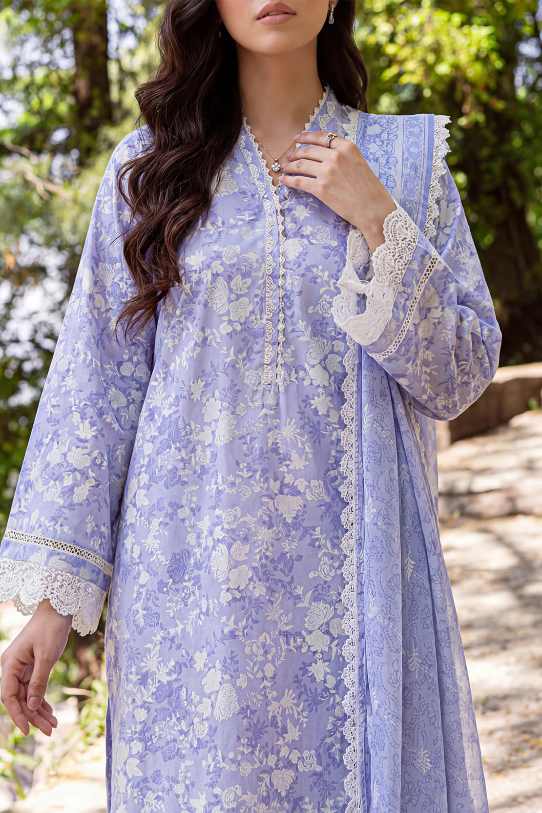 Unstitched Printed Lawn 3 Piece - Image 2