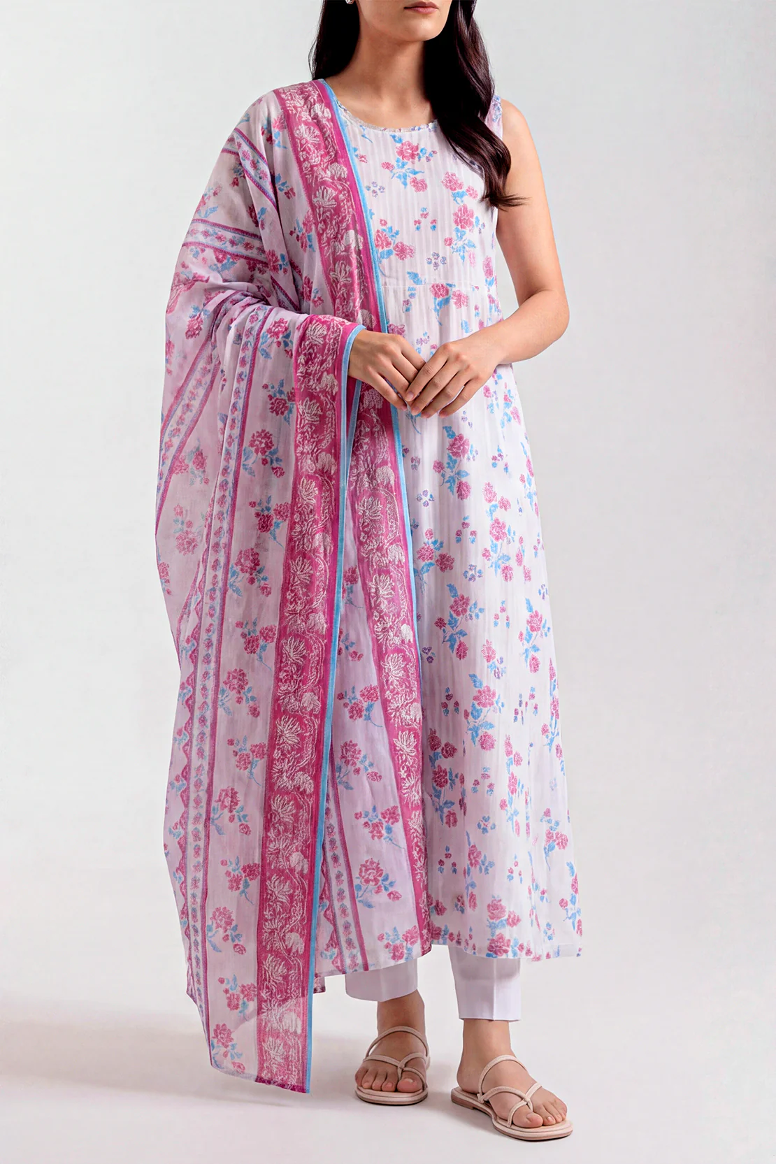 Unstitched Printed Lawn 3 Piece - Image 2