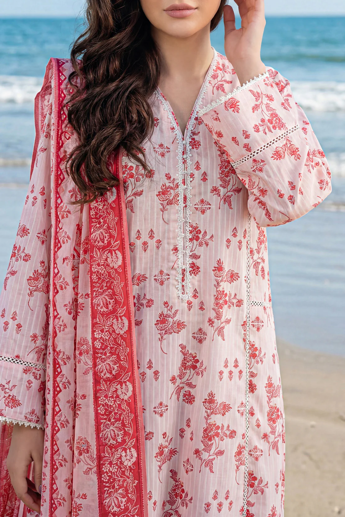 Unstitched Printed Lawn 3 Piece - Image 3