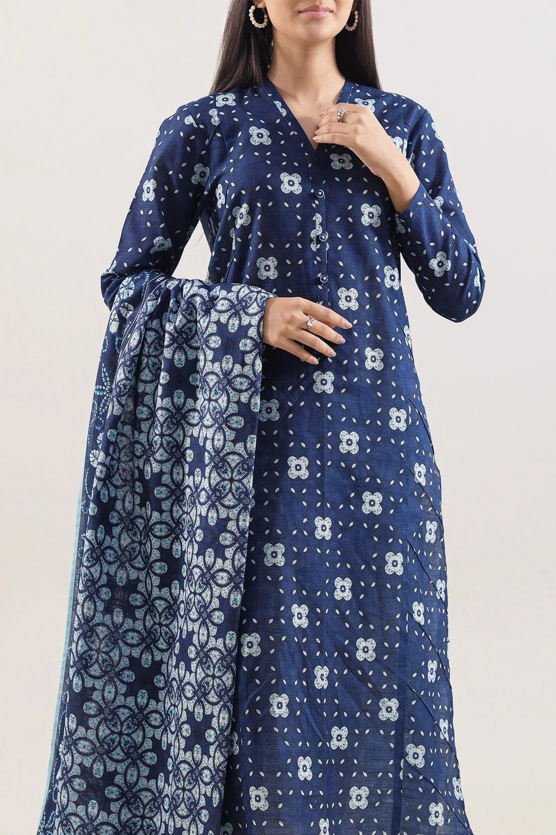 Unstitched Printed Lawn 3 Piece - Image 2