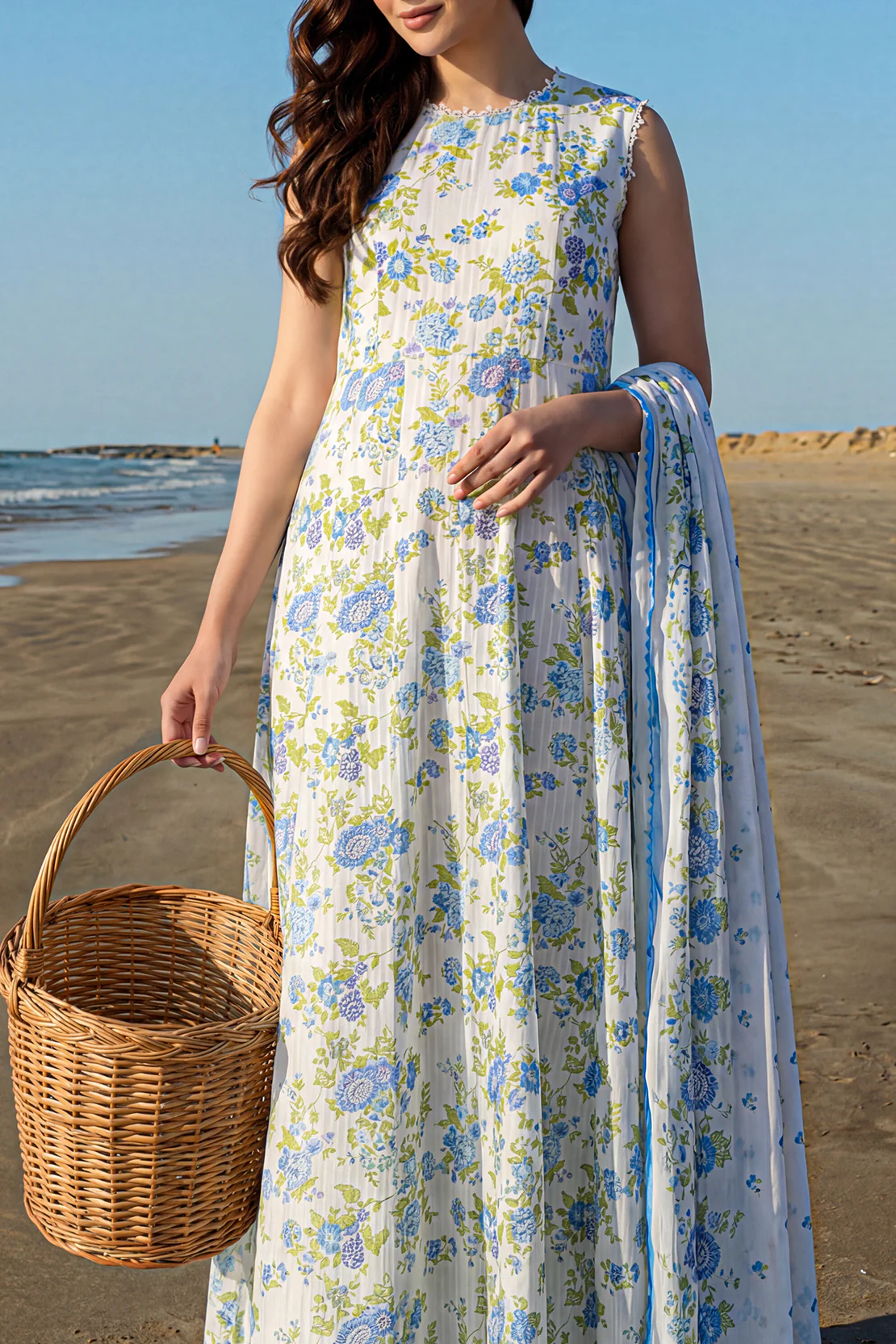 Unstitched Printed Lawn 3 Piece - Image 3