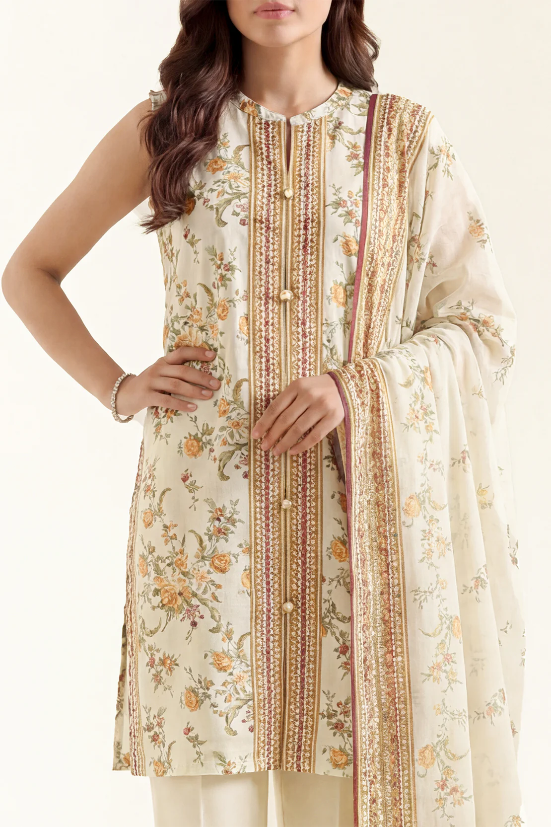 Unstitched Printed Lawn 3 Piece - Image 2
