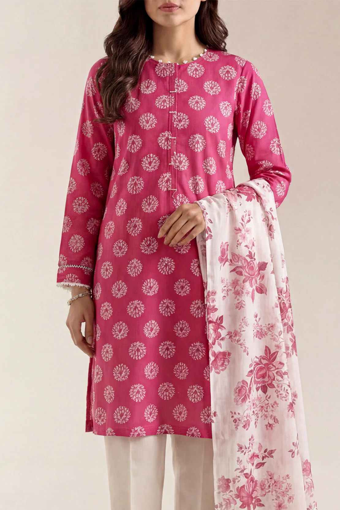 Unstitched Printed Lawn 3 Piece - Image 2
