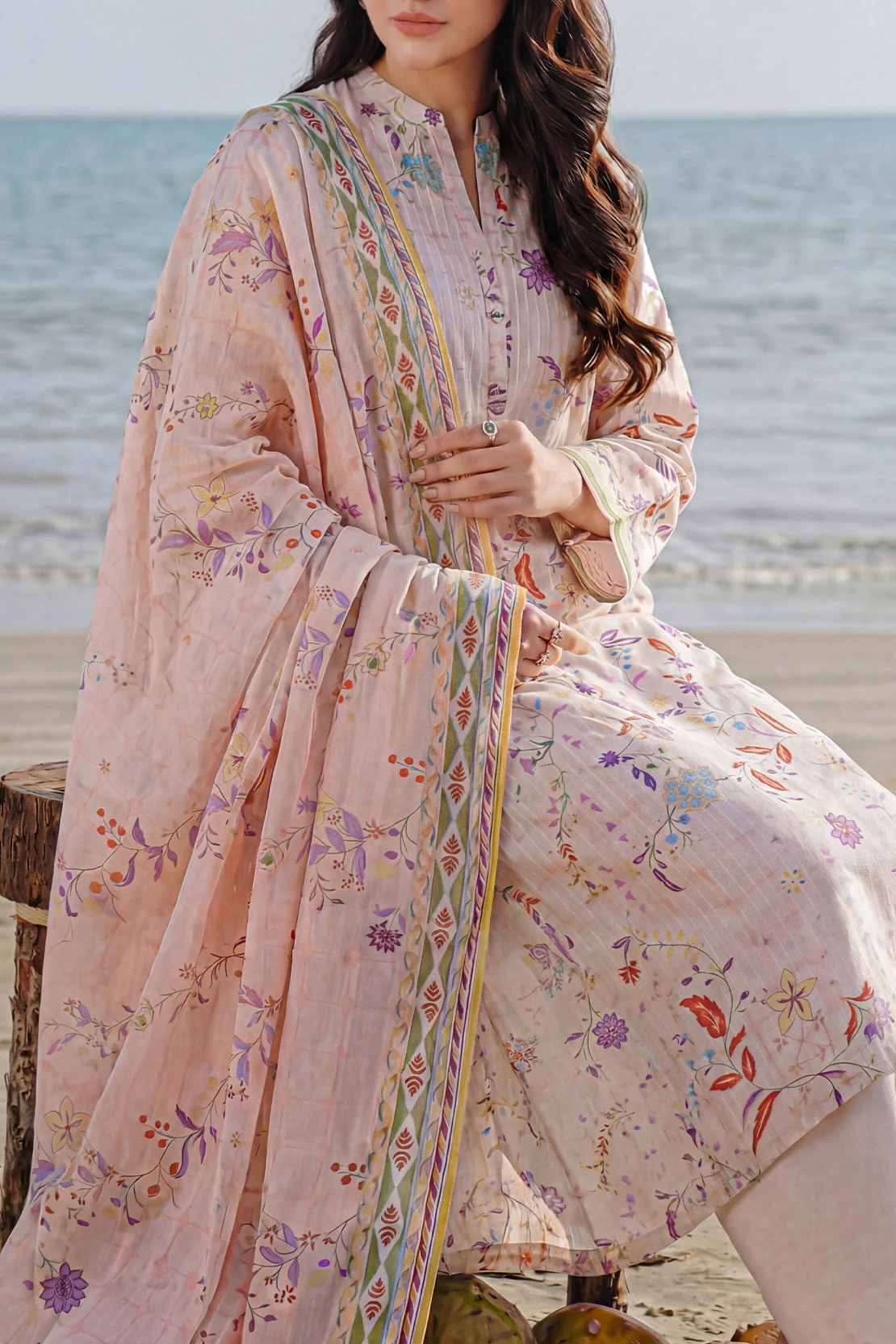 Unstitched Printed Lawn 3 Piece