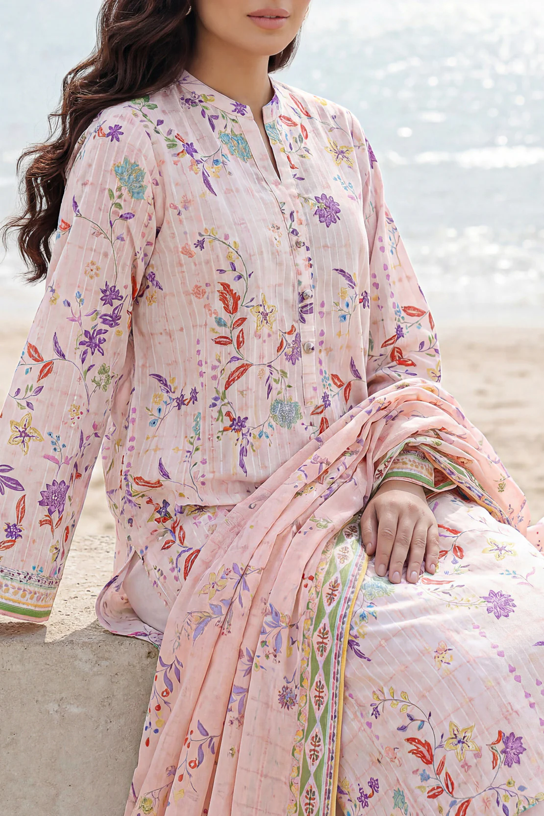 Unstitched Printed Lawn 3 Piece - Image 2