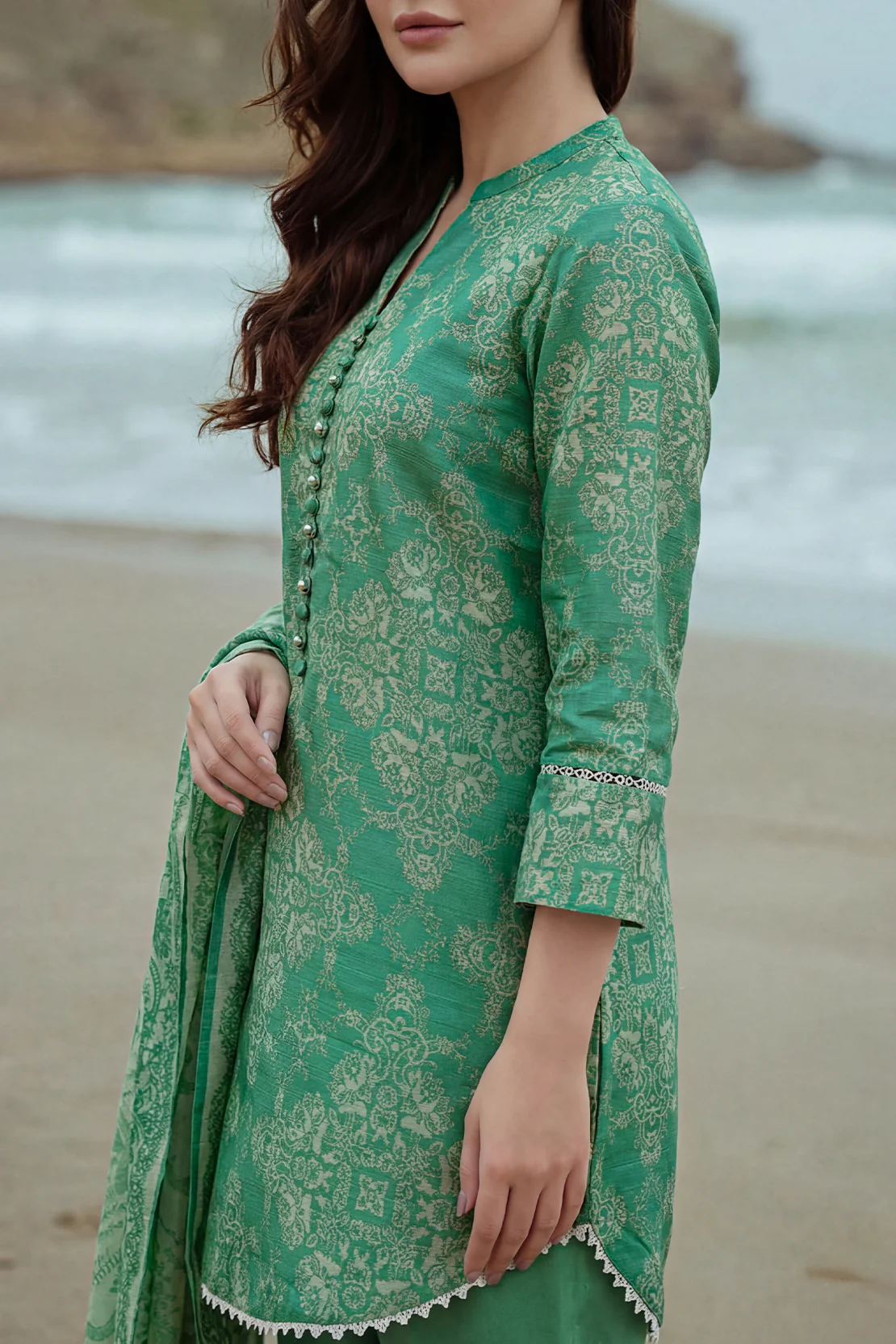 Unstitched Printed Lawn 3 Piece - Image 4