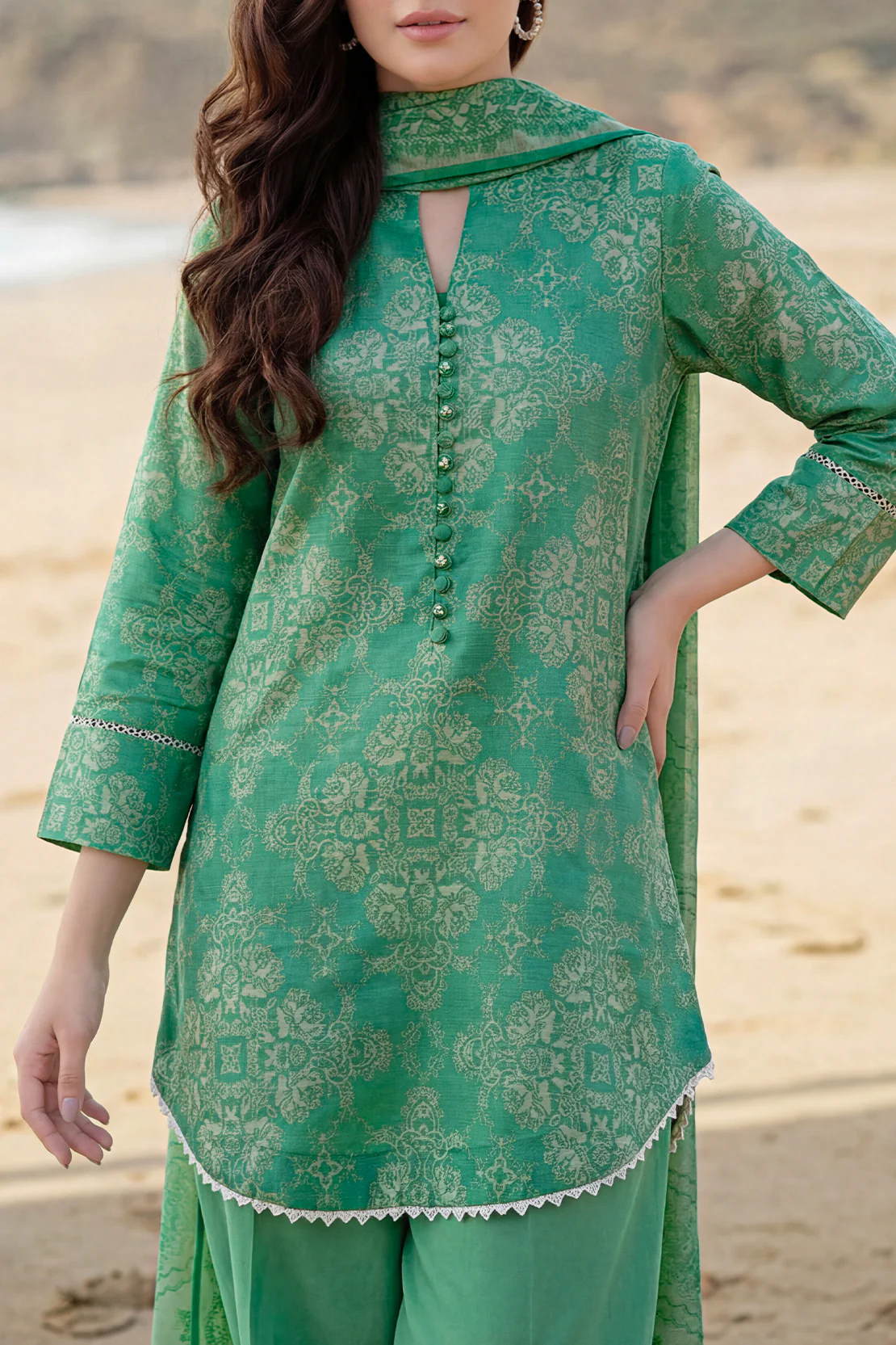 Unstitched Printed Lawn 3 Piece - Image 5