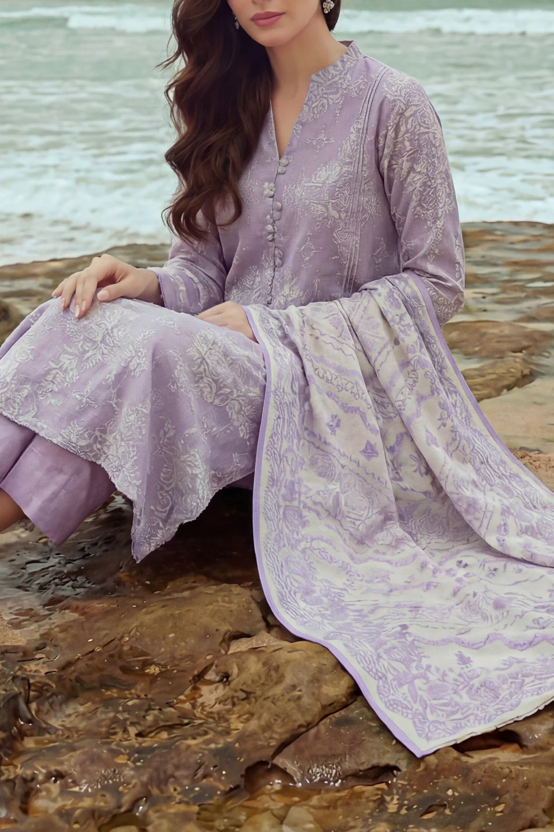 Unstitched Printed Lawn 3 Piece - Image 3