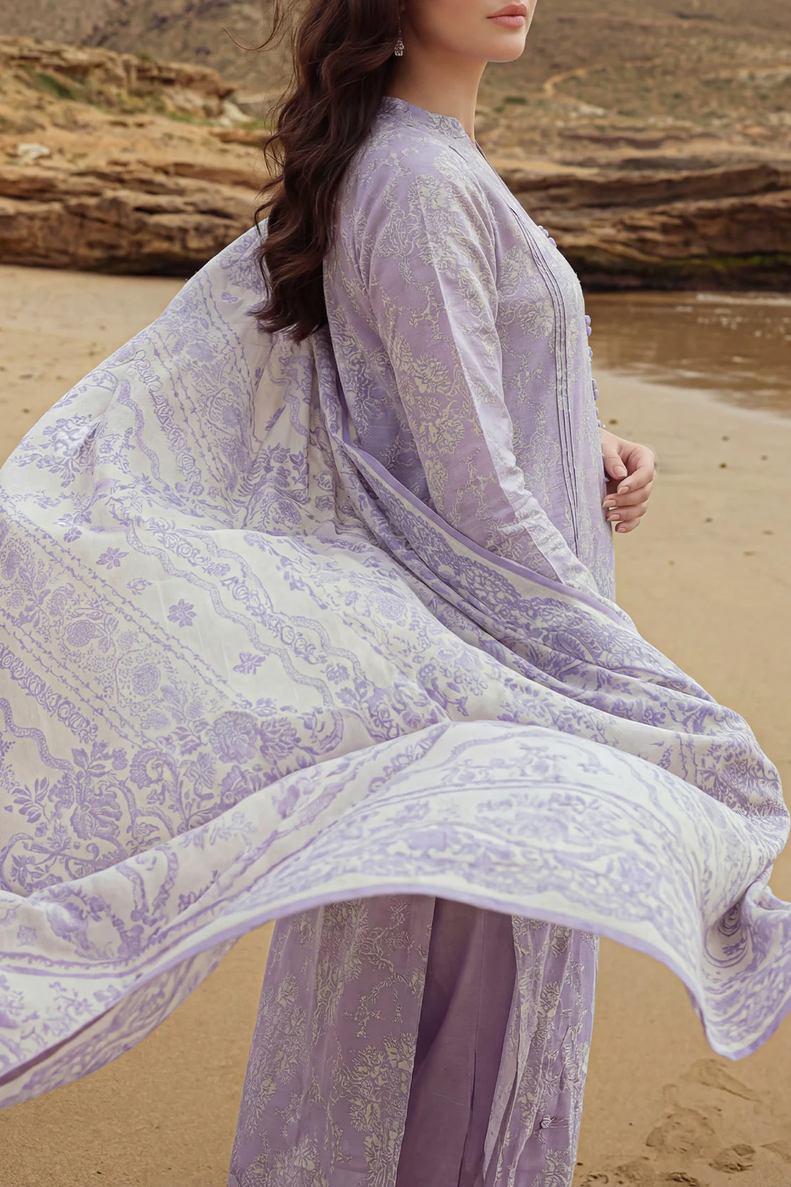 Unstitched Printed Lawn 3 Piece - Image 4