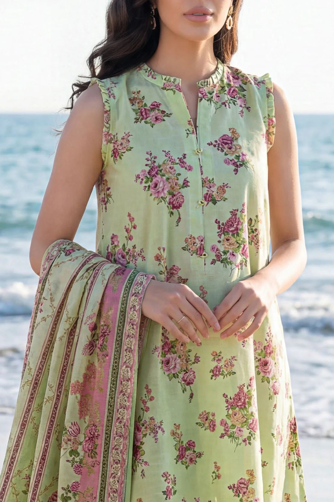Unstitched Printed Lawn 3 Piece - Image 4