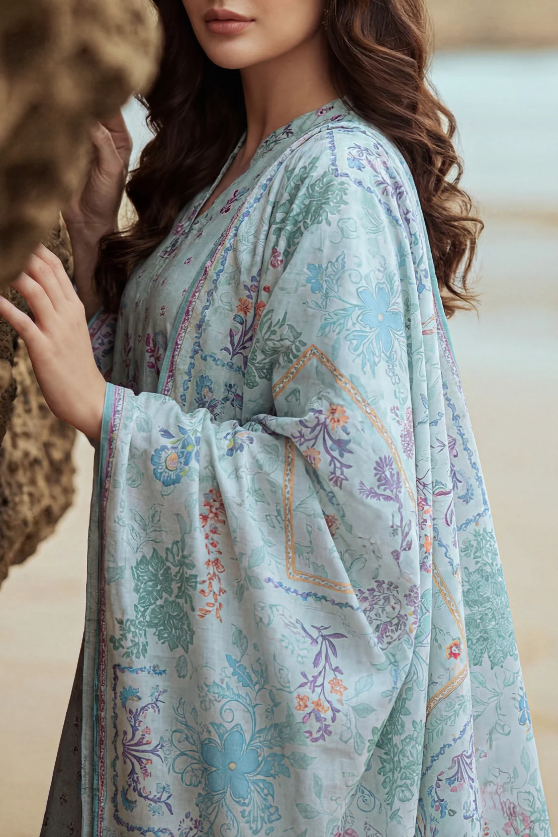 Unstitched Printed Lawn 3 Piece - Image 3