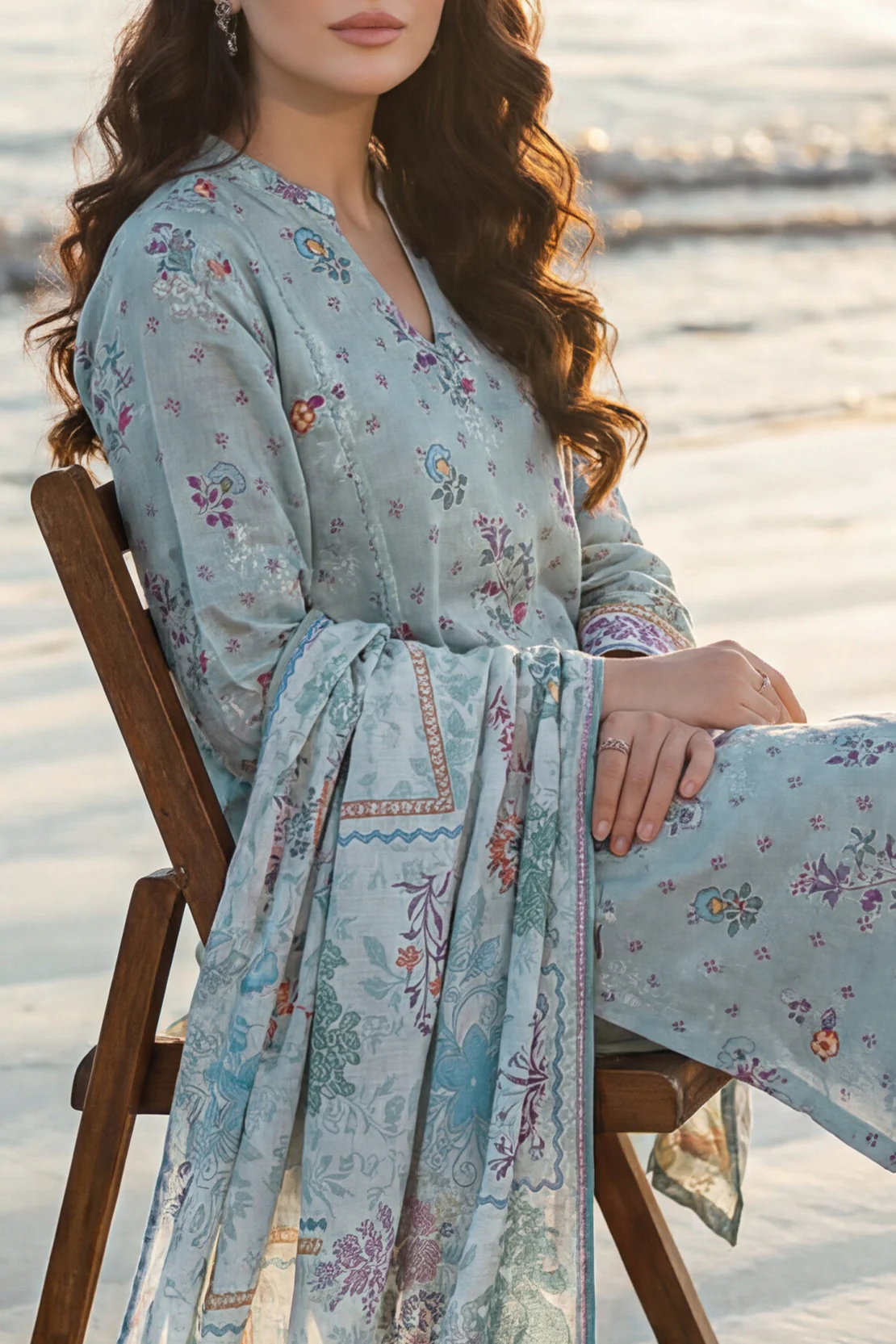 Unstitched Printed Lawn 3 Piece - Image 4