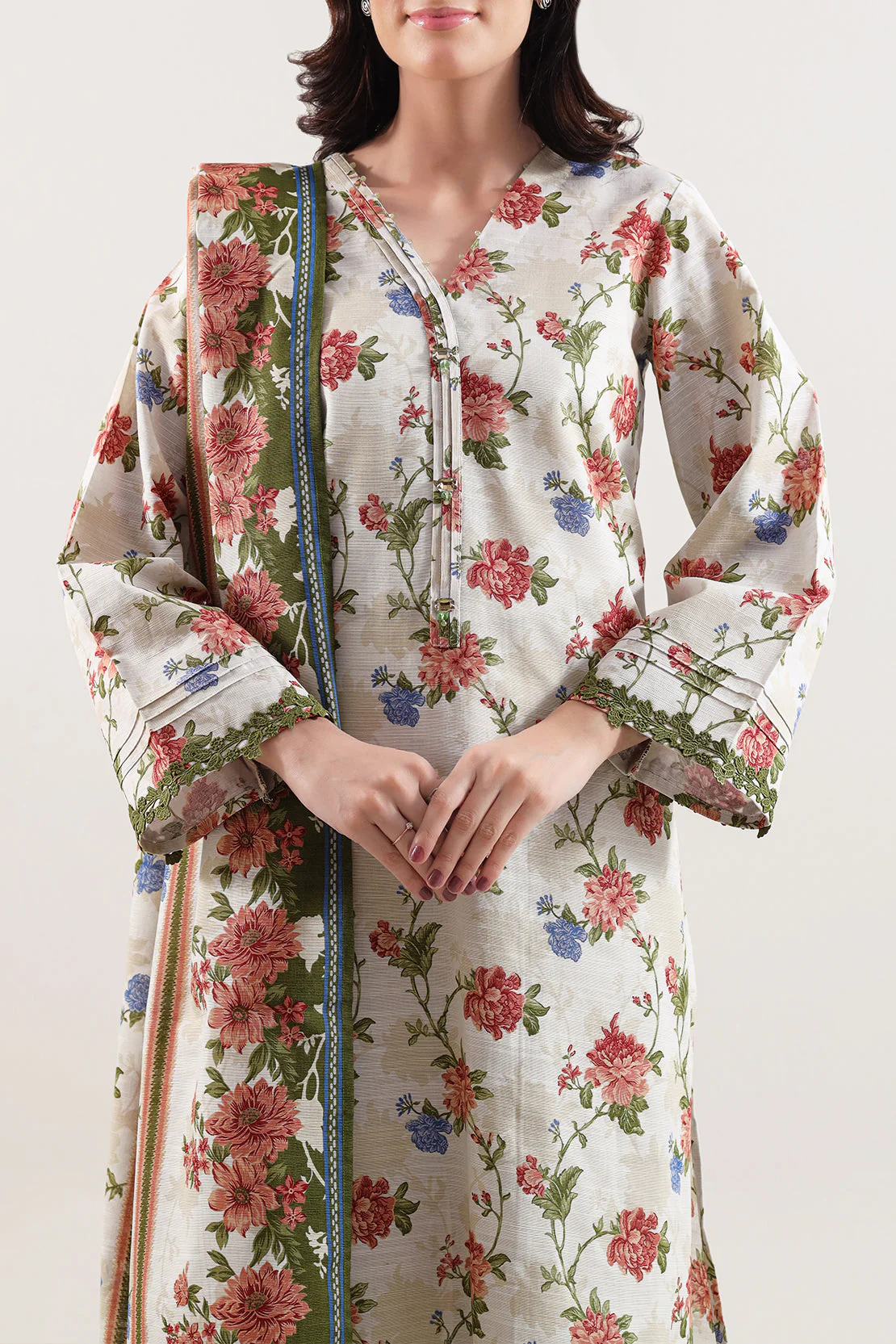 Unstitched Printed Lawn 3 Piece - Image 3