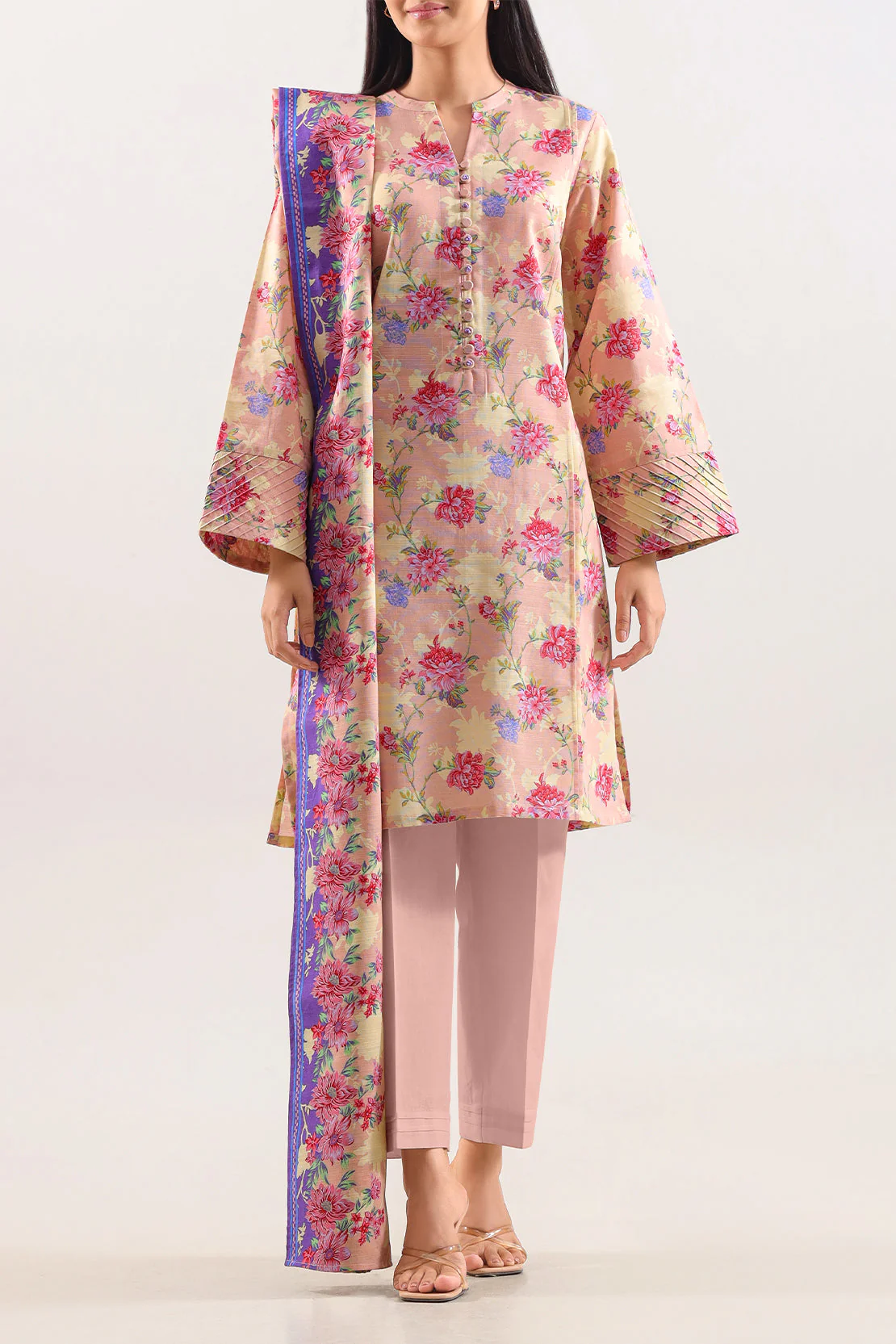 Unstitched Printed Lawn 3 Piece - Image 3