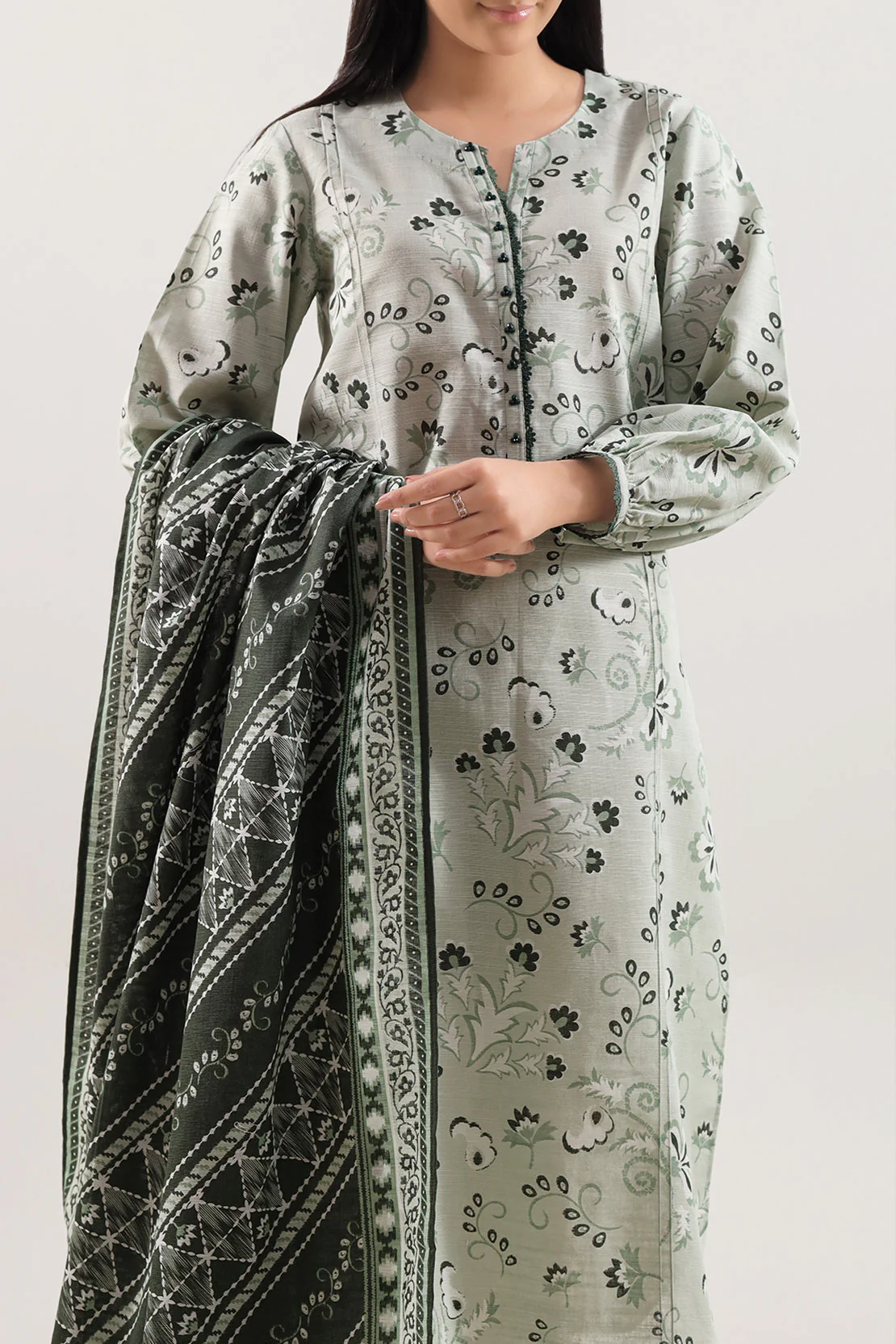 Unstitched Printed Lawn 3 Piece - Image 3