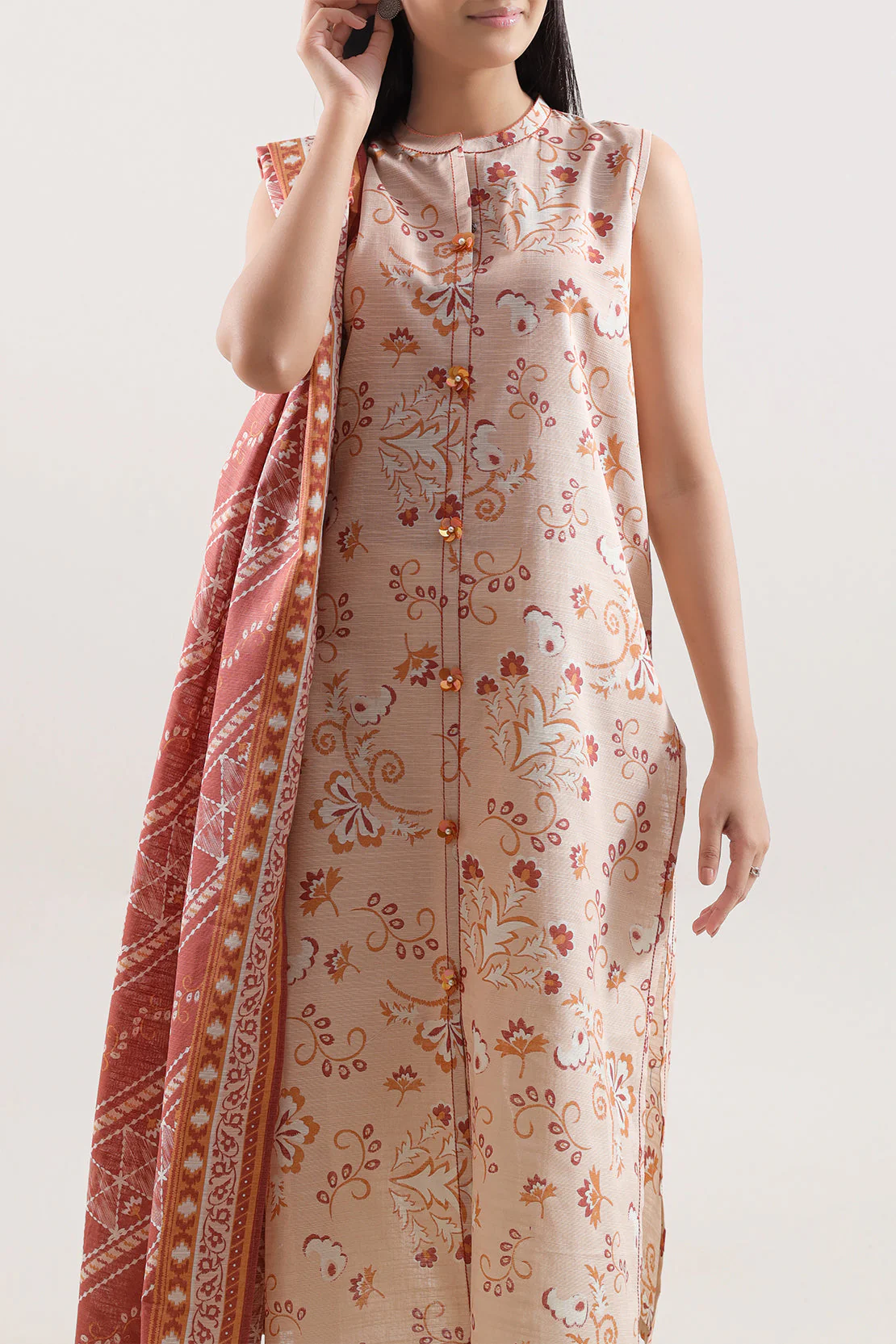 Unstitched Printed Lawn 3 Piece - Image 2