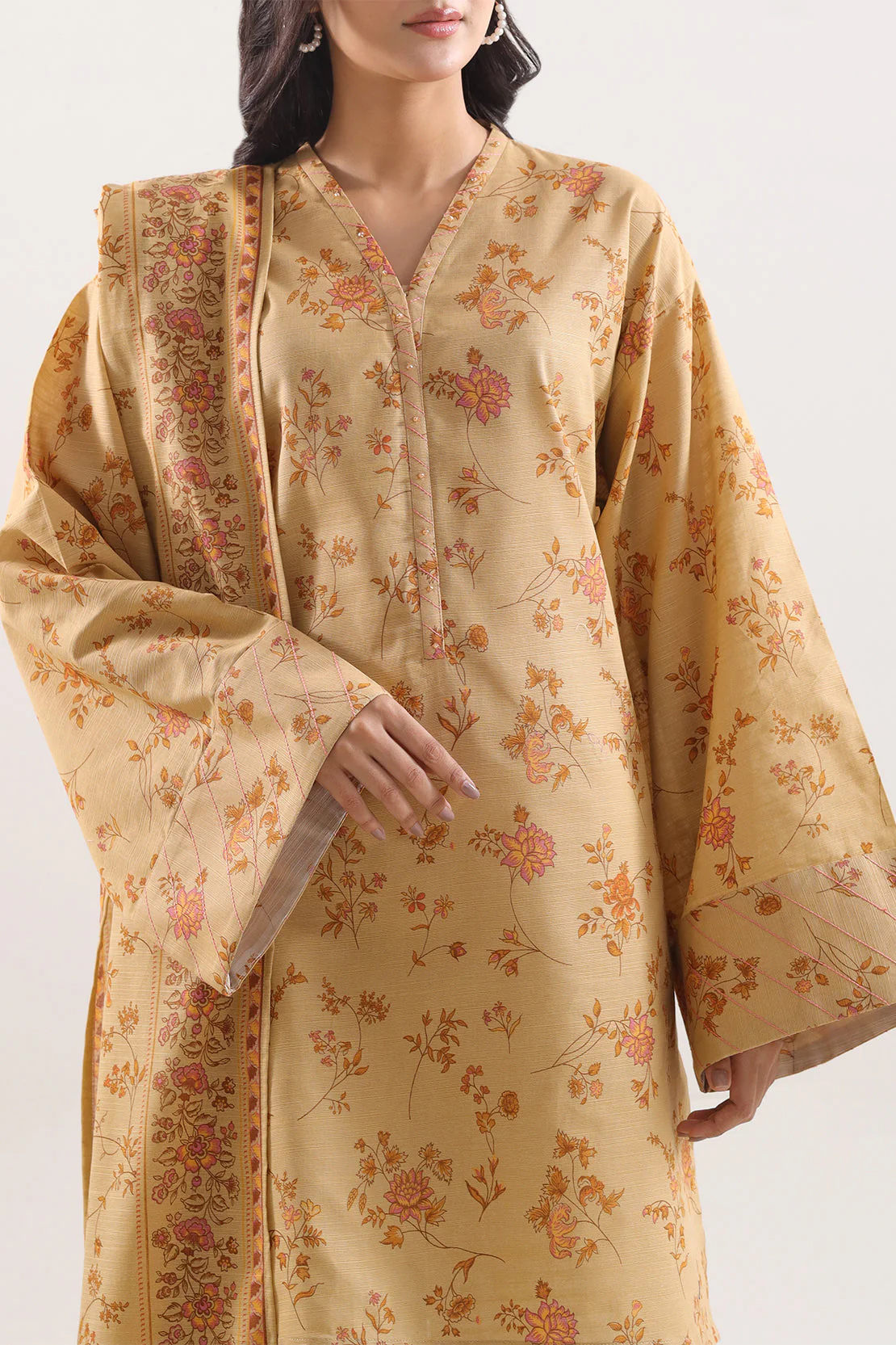 Unstitched Printed Lawn 3 Piece - Image 2
