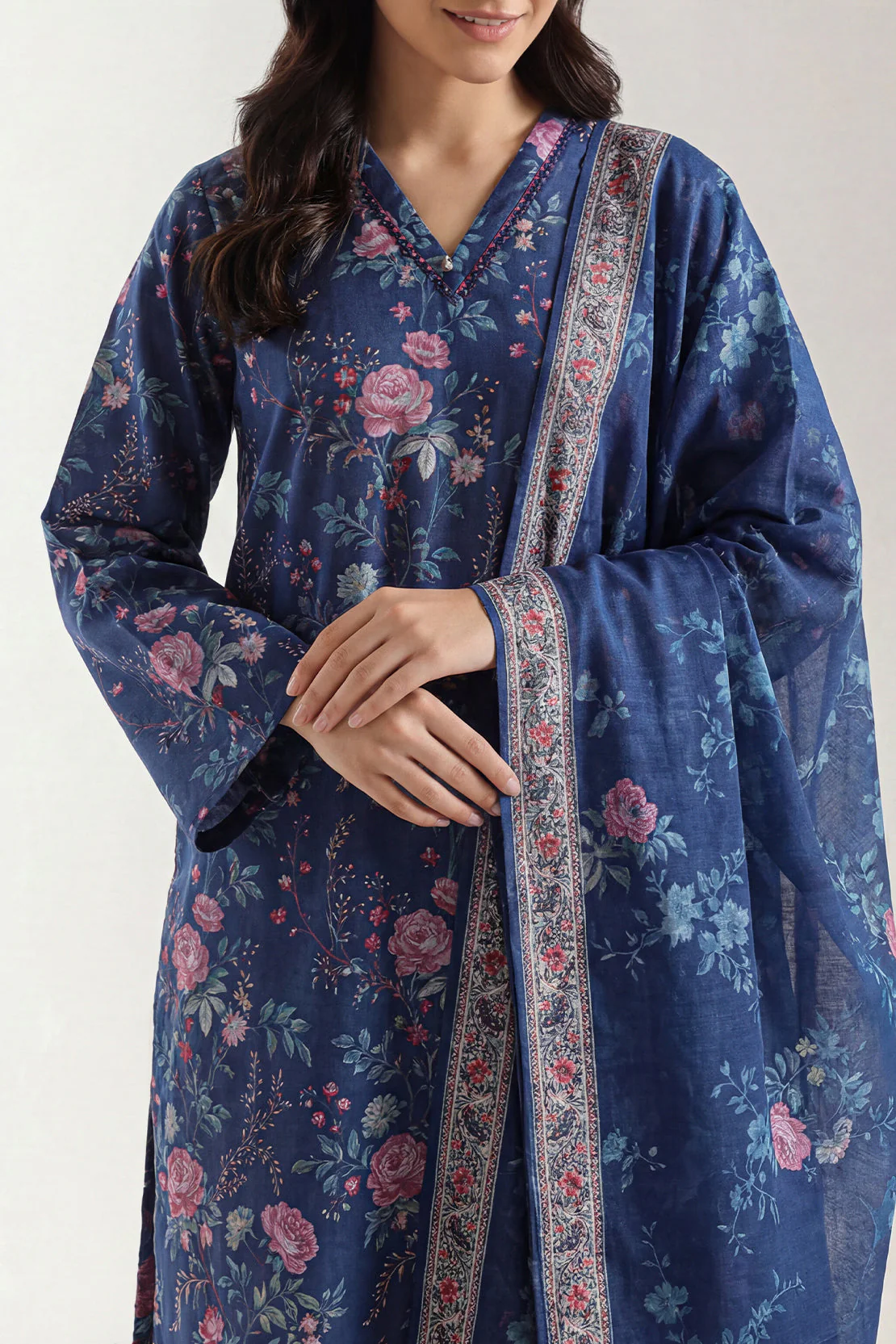 Unstitched Printed Lawn 3 Piece - Image 3